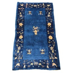 Early 20th Century Chinese Peking Art Deco Rug circa 1920 mint condition