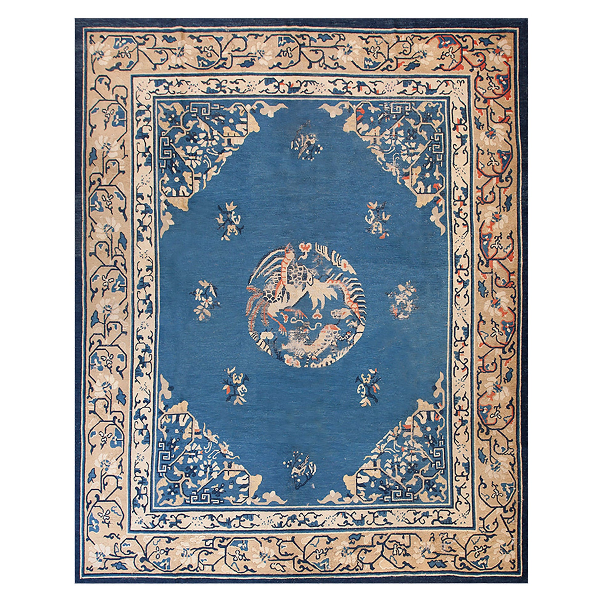 Tapis chinois de Pékin du début du 20ème siècle ( 10' x 11'10" - 305 x 360 )