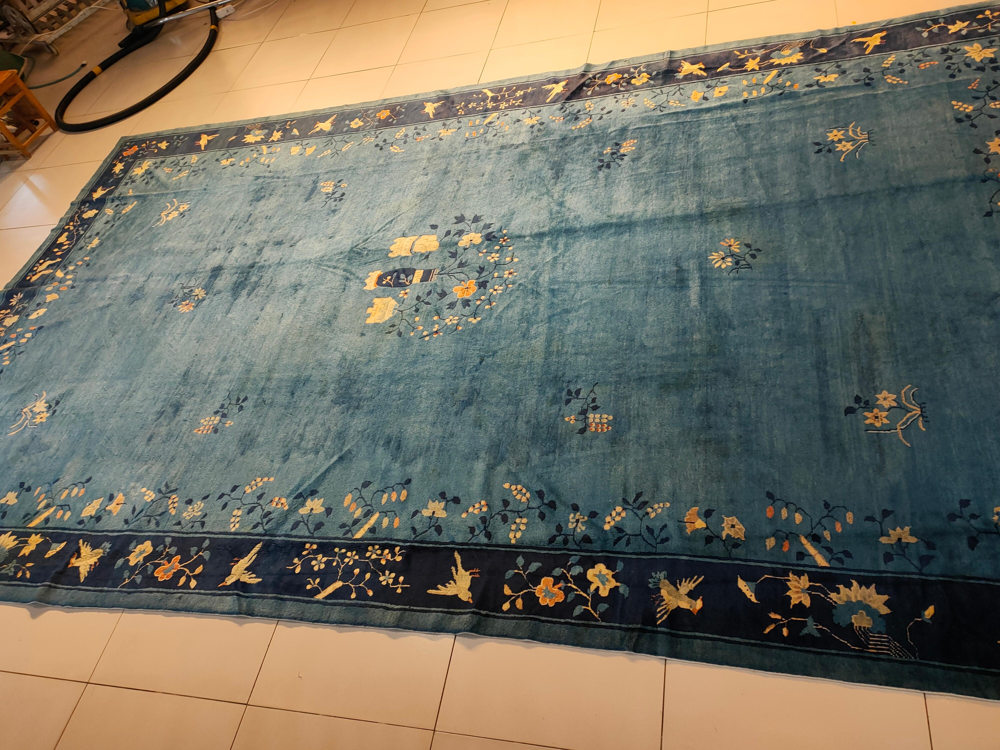 Early 20th Century Chinese Peking Carpet ( 10'2