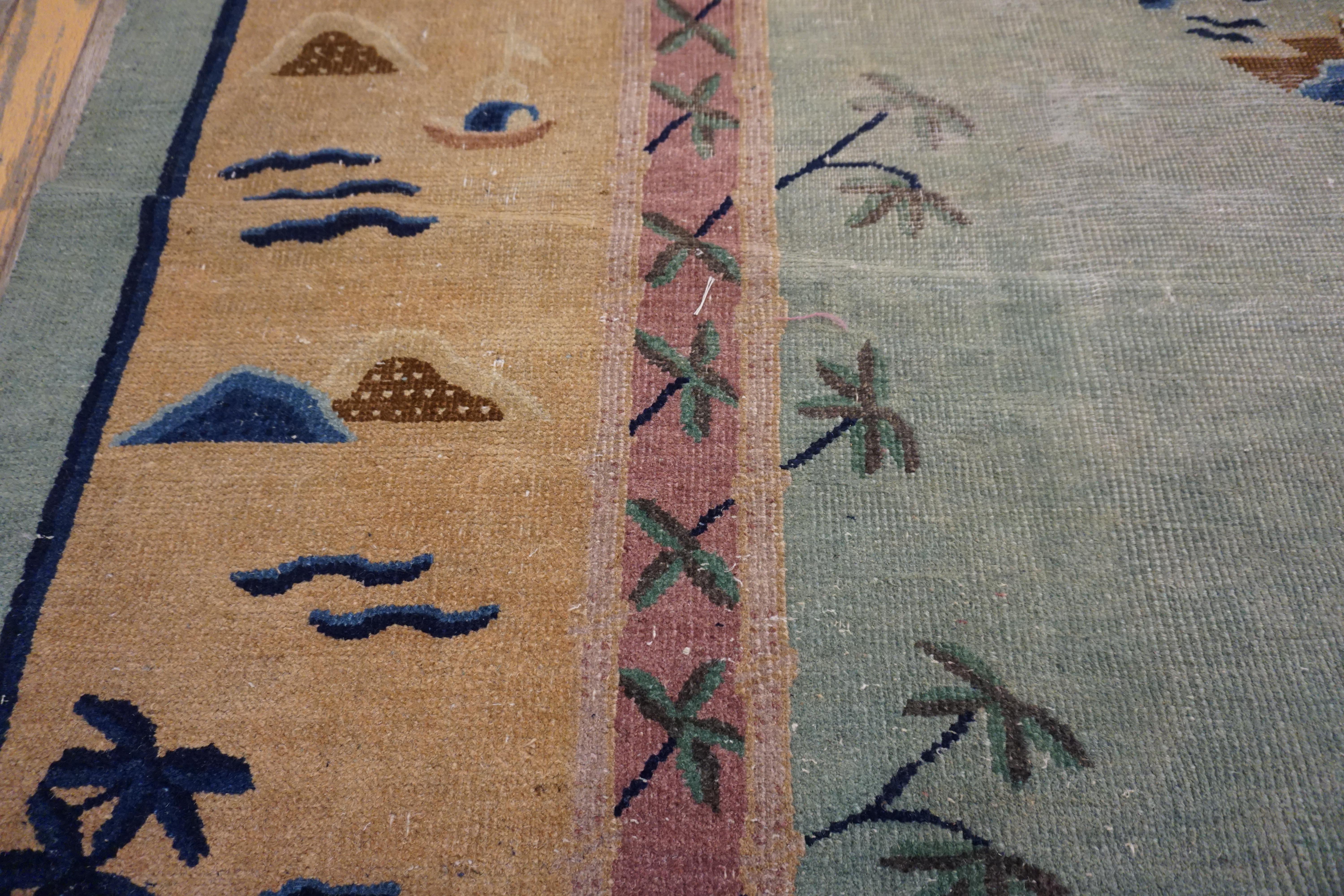 Early 20th Century Chinese Peking Carpet ( 10'4