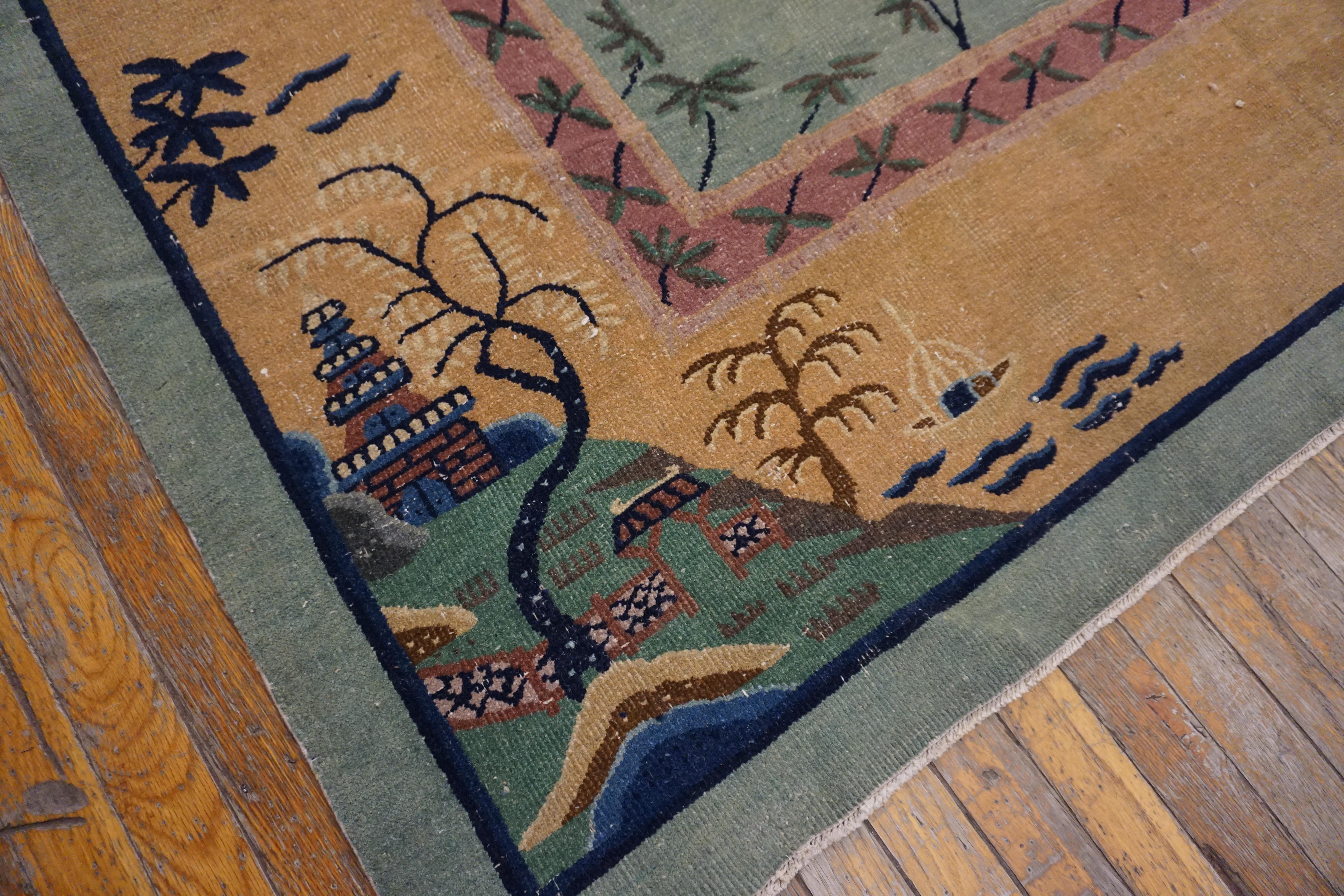 Early 20th Century Chinese Peking Carpet ( 10'4