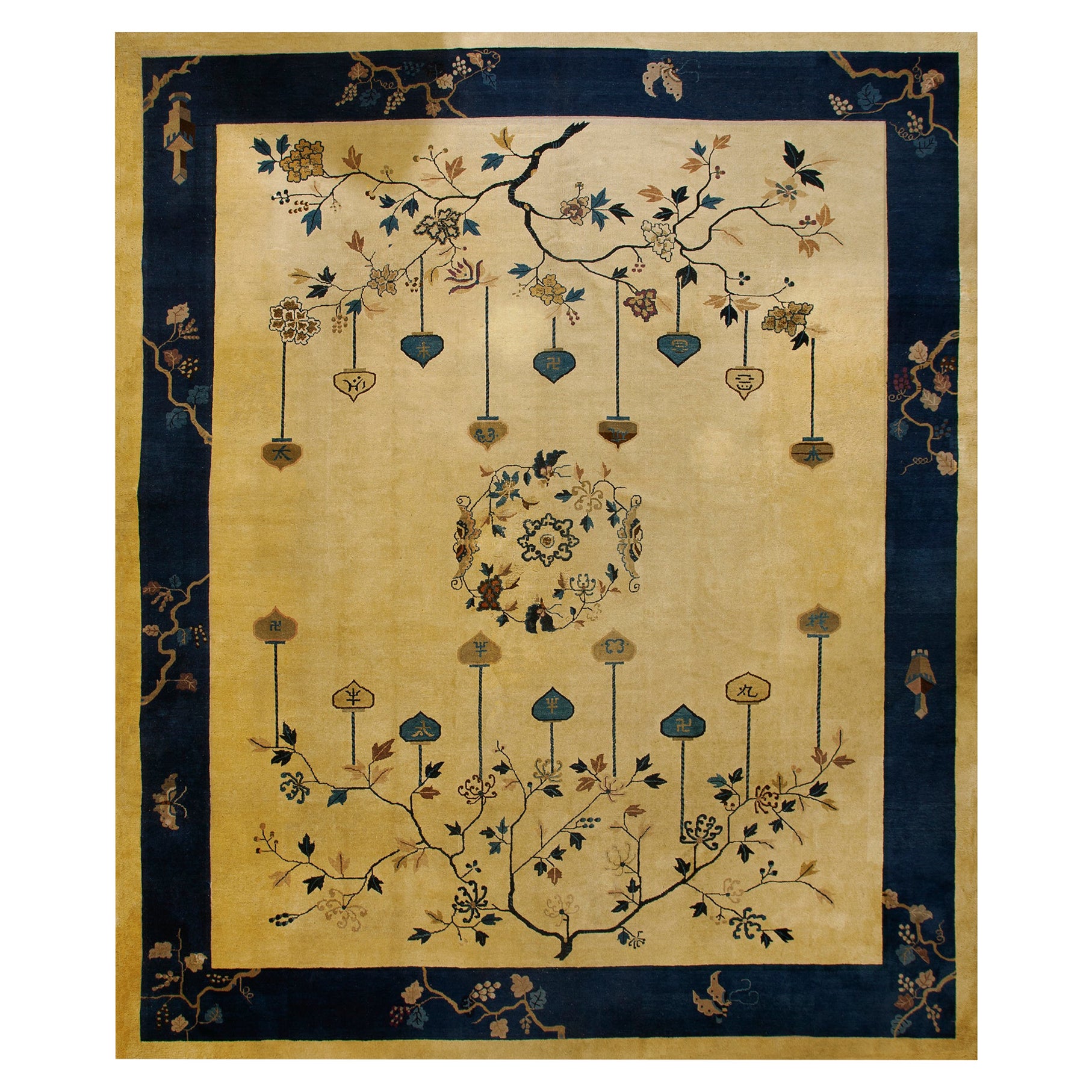 Tapis chinois de Pékin du début du 20e siècle ( 11' 10'' x 14' 6'' - 360 x 442 cm)