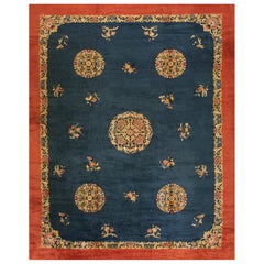 Tapis chinois de Pékin du début du 20ème siècle ( 11' x 13'6'' - 335 x 412 )