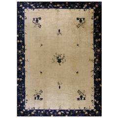 Tapis chinois de Pékin du début du 20ème siècle ( 11'' x 15'' - 335 x 457 )
