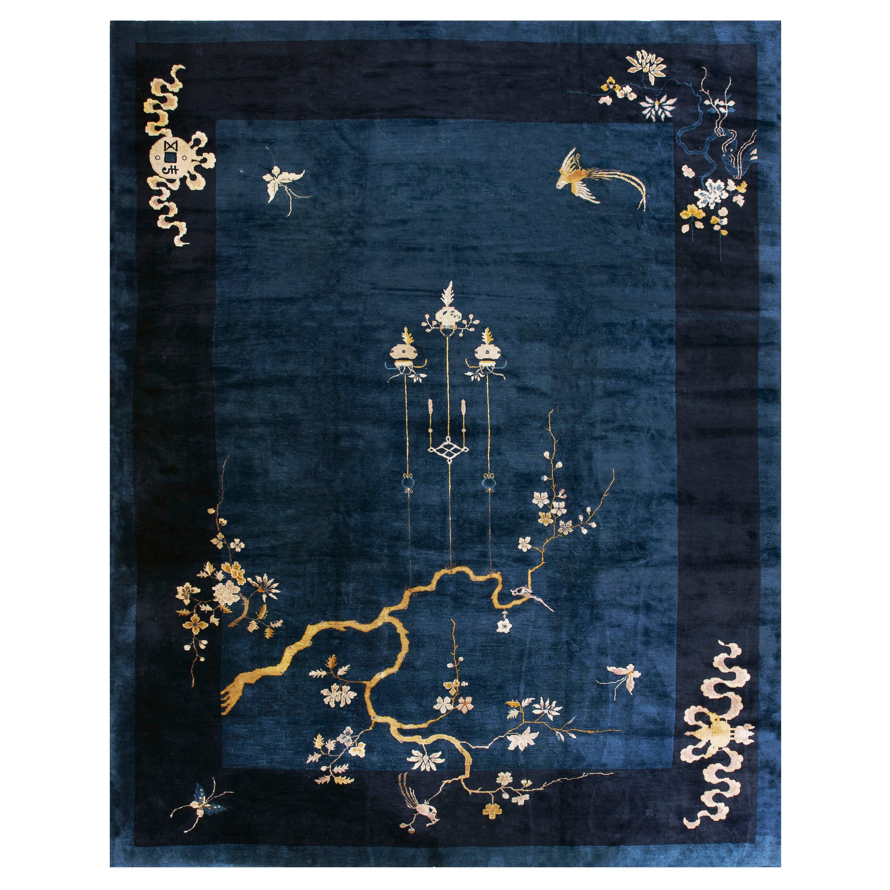 Tapis chinois de Pékin du début du 20ème siècle ( 11'1 "x  14'7" - 340 x 442 )