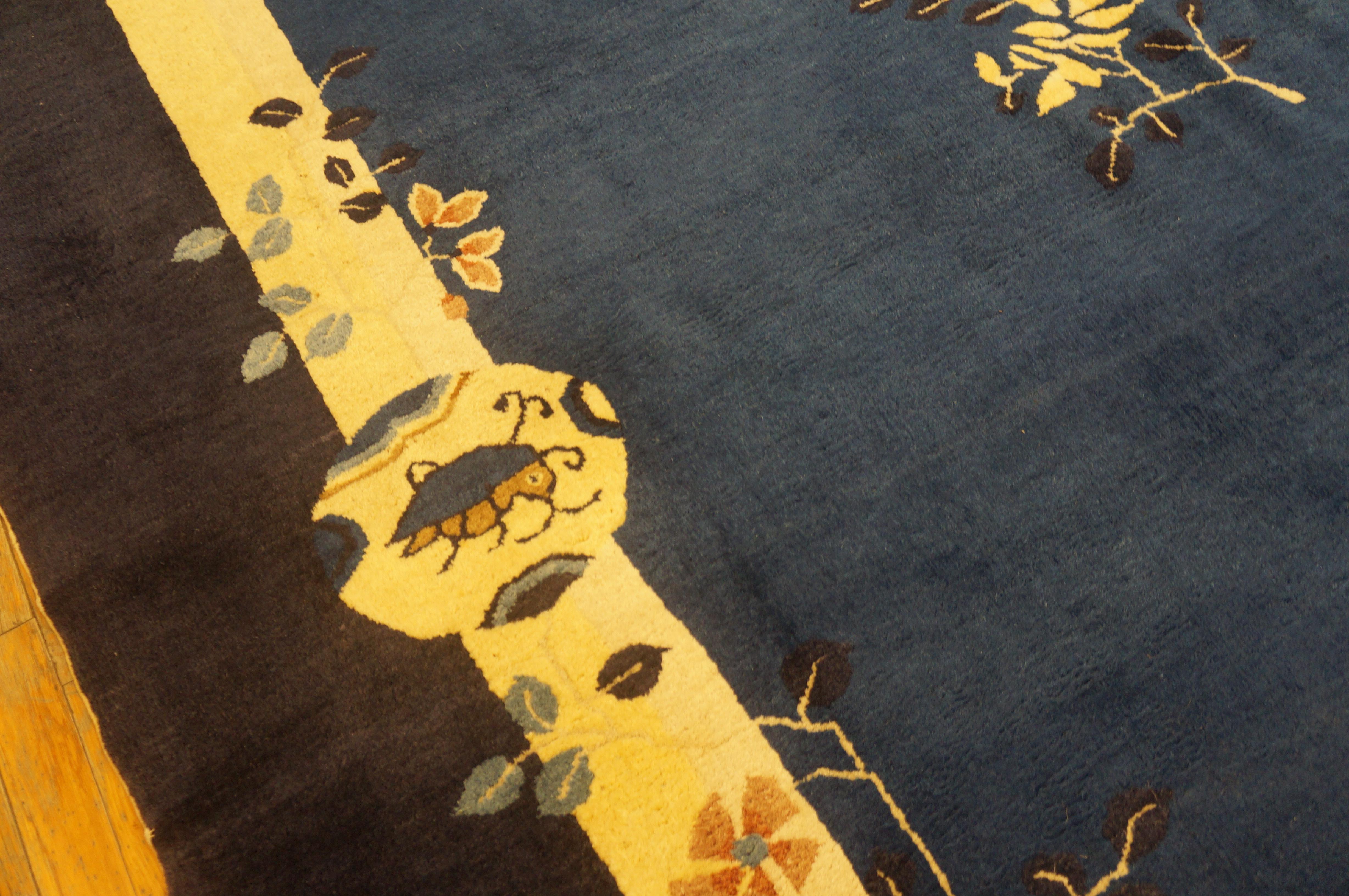 Chinesischer Peking-Teppich des frühen 20. Jahrhunderts ( 11'9