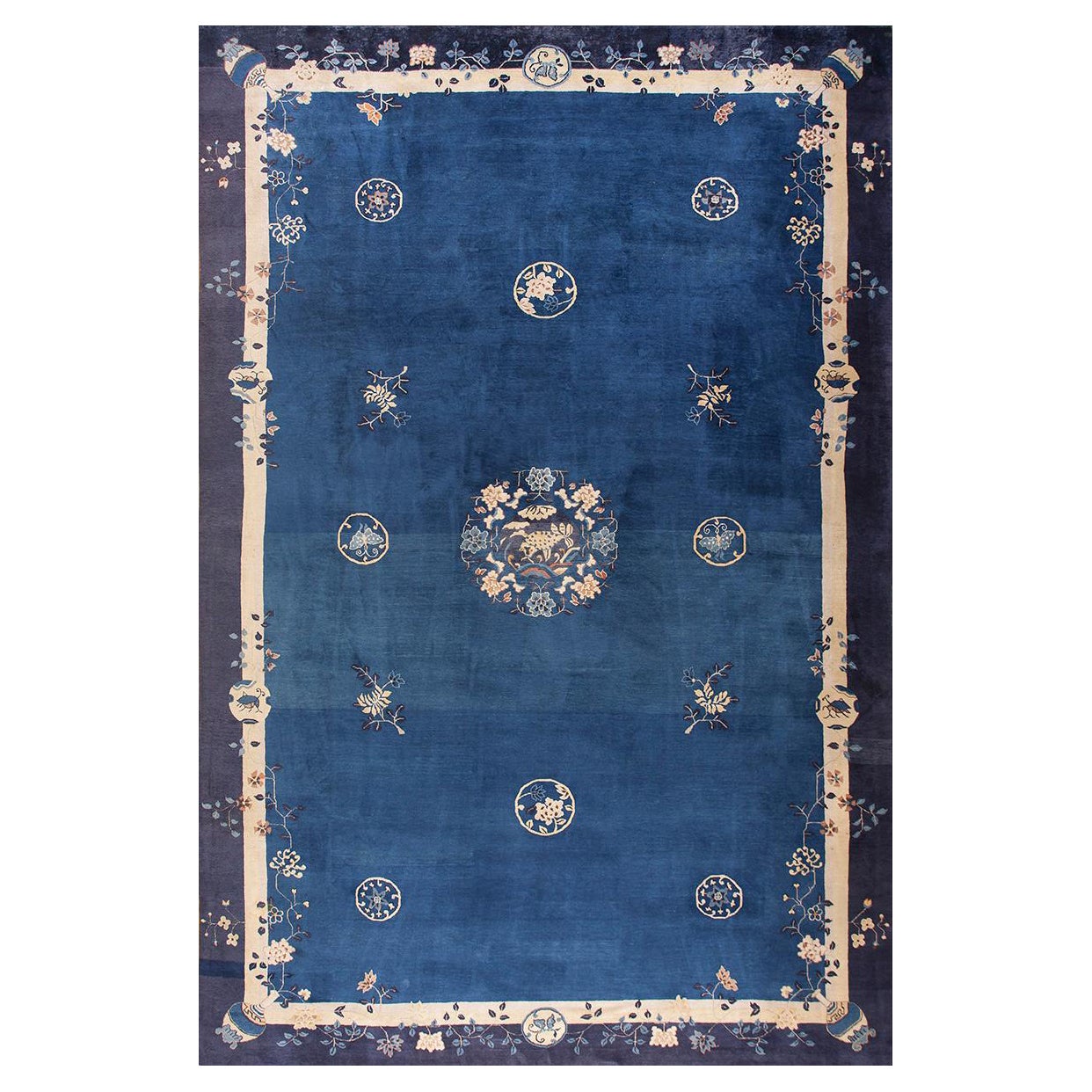 Tapis chinois de Pékin du début du 20ème siècle ( 11'9" x 17' - 358 x 518 )