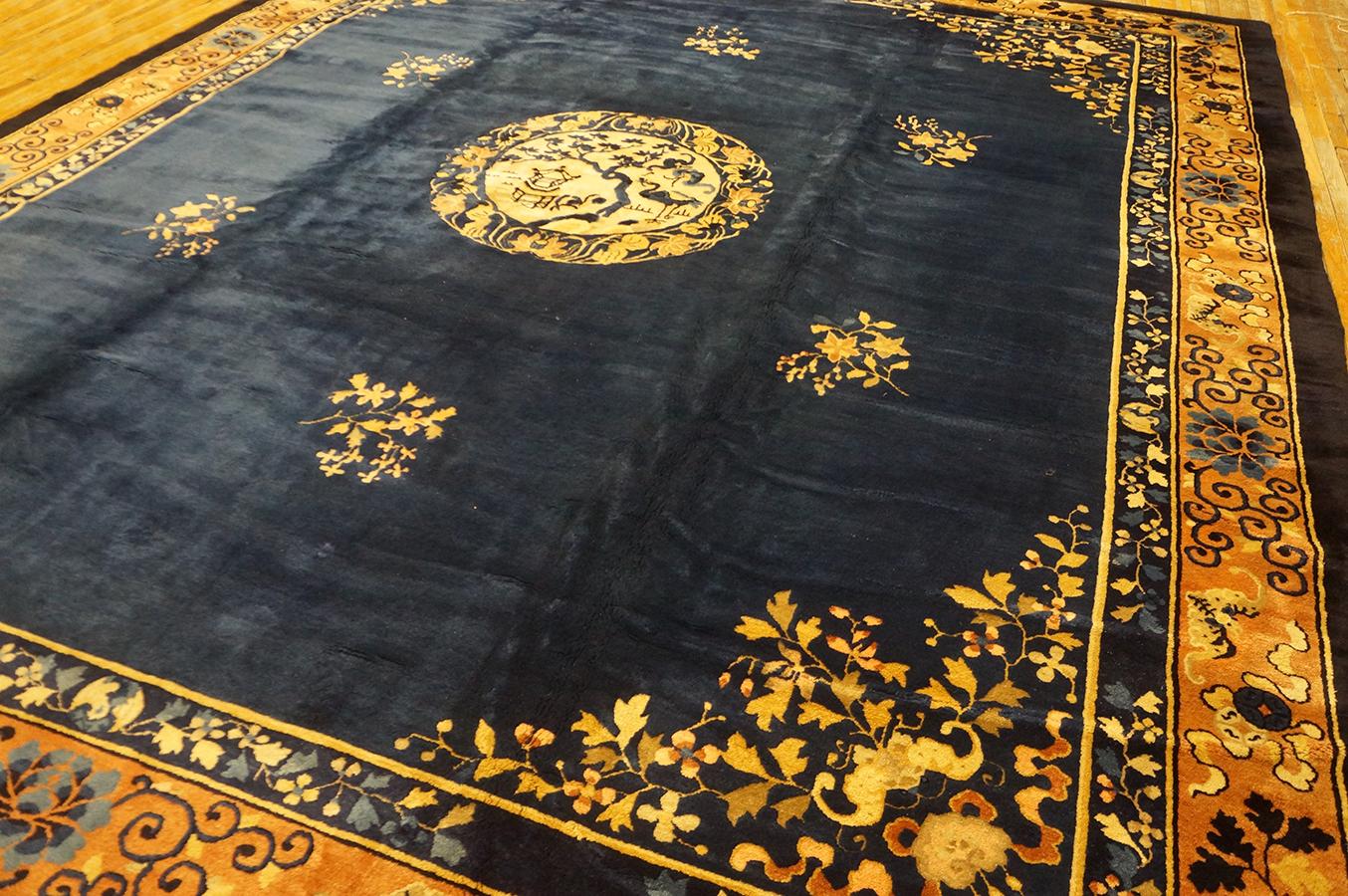 Hand-Knotted Early 20th Century Chinese Peking Carpet ( 12' 4'' x 14' 9'' - 375 x 450 cm ) For Sale