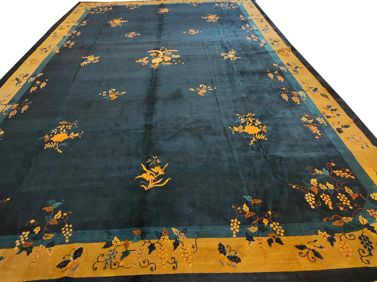 Hand-Knotted Early 20th Century Chinese Peking Carpet ( 12' x 19'4