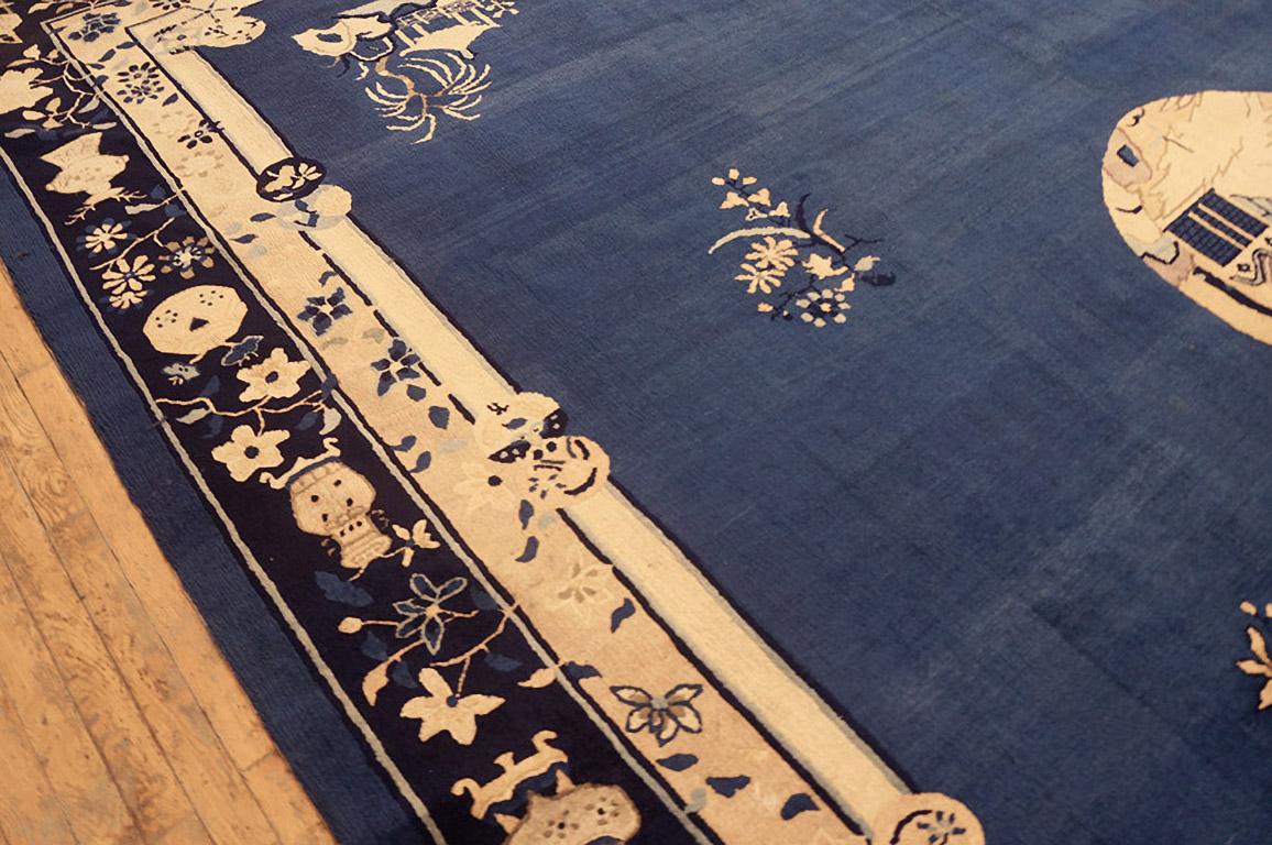 Wool Early 20th Century  Chinese Peking Carpet (  12'2