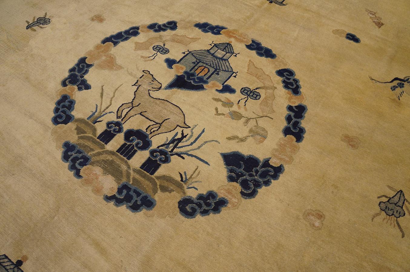 Early 20th Century Chinese Peking Carpet ( 13'10'' x 17'4'' - 422 x 528 ) For Sale 3