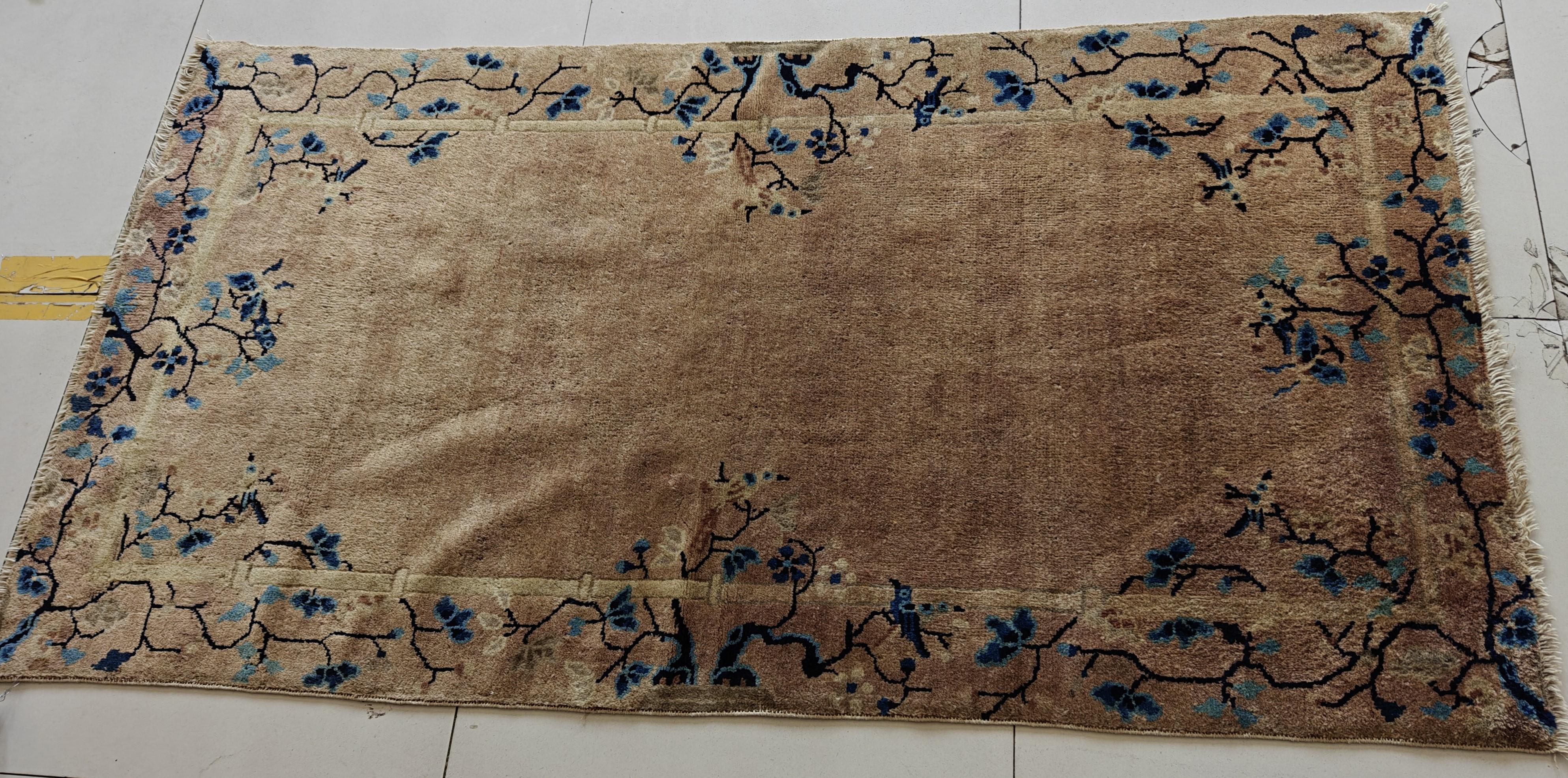 Tapis chinois de Pékin du début du 20ème siècle ( 3' x 5'8