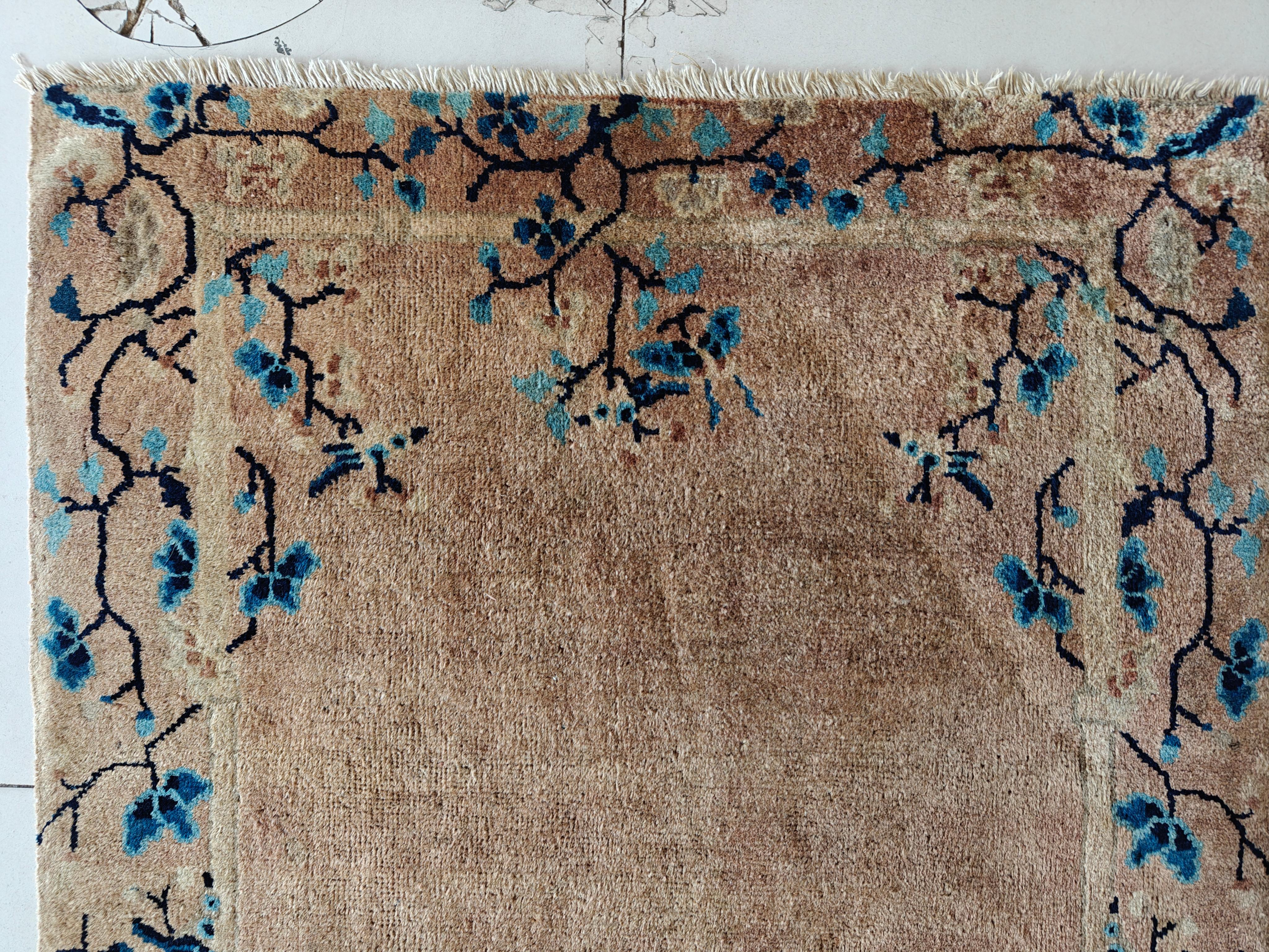 Début du 20ème siècle Tapis chinois de Pékin du début du 20ème siècle ( 3' x 5'8