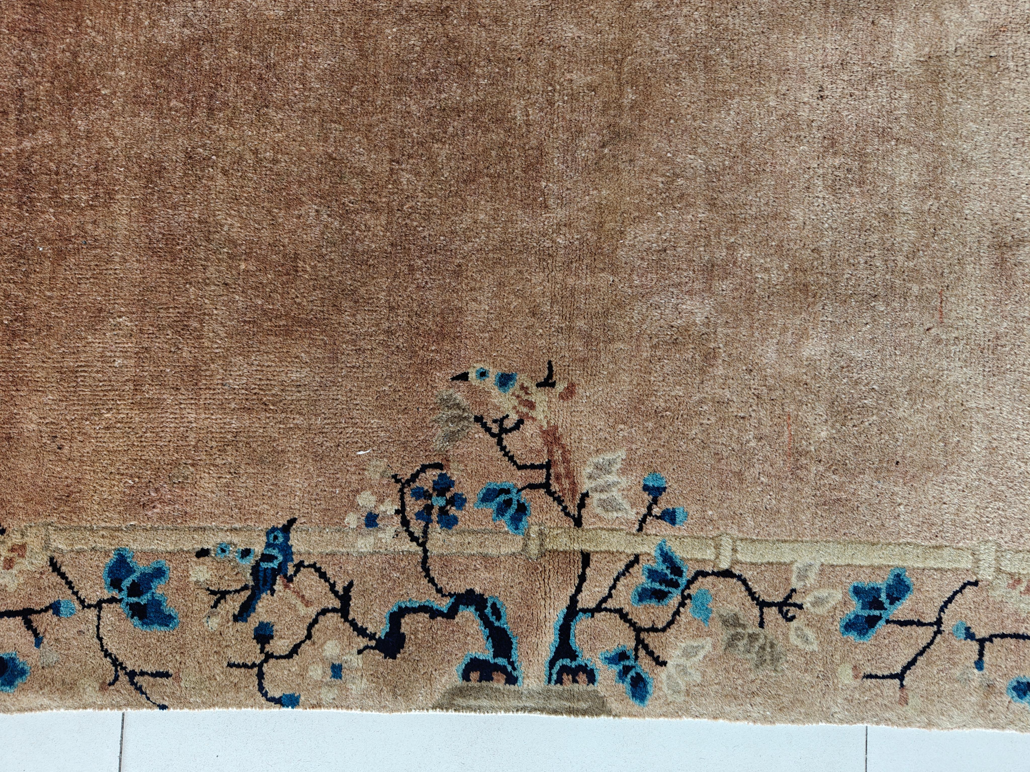 Laine Tapis chinois de Pékin du début du 20ème siècle ( 3' x 5'8