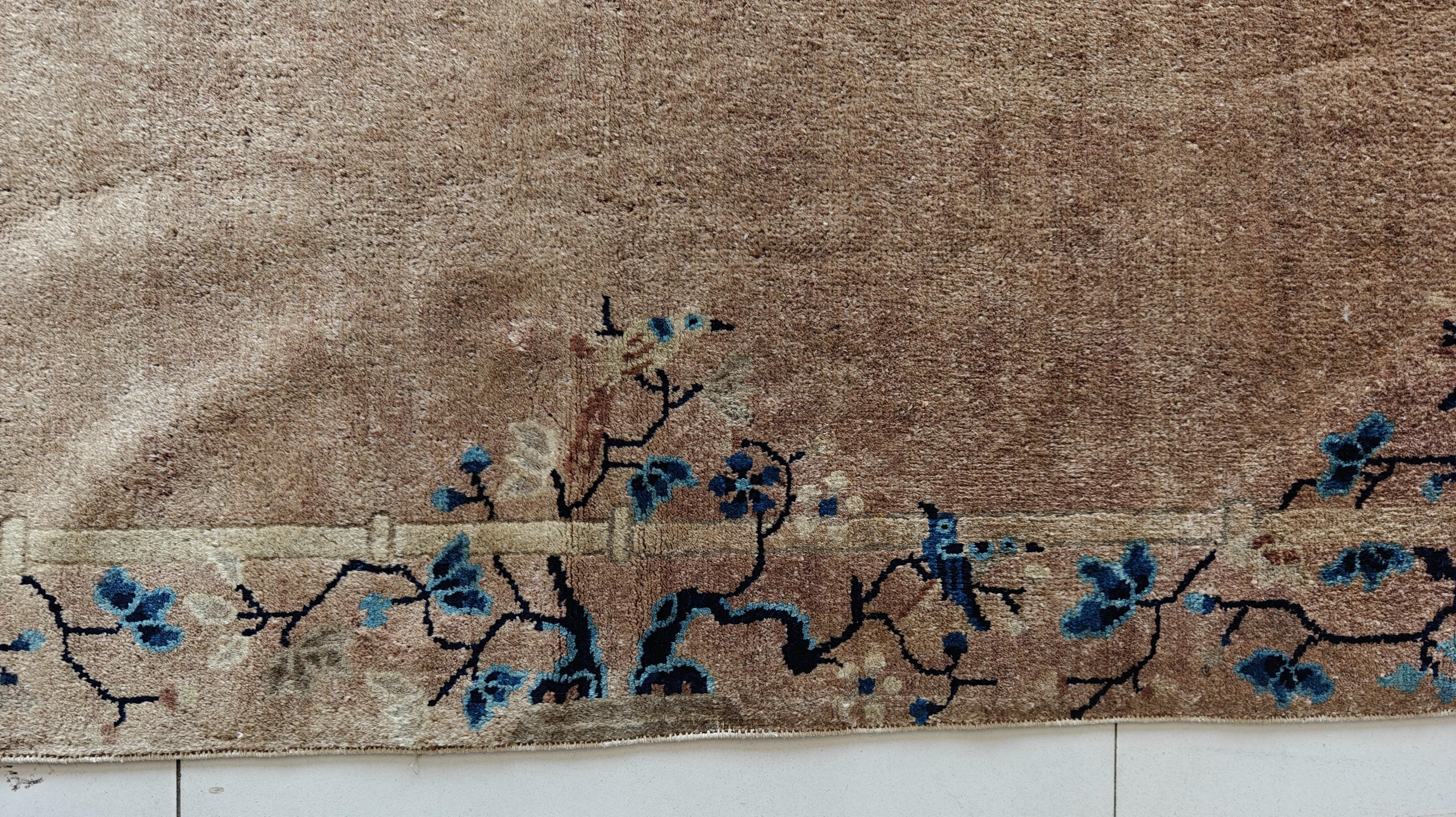 Tapis chinois de Pékin du début du 20ème siècle ( 3' x 5'8