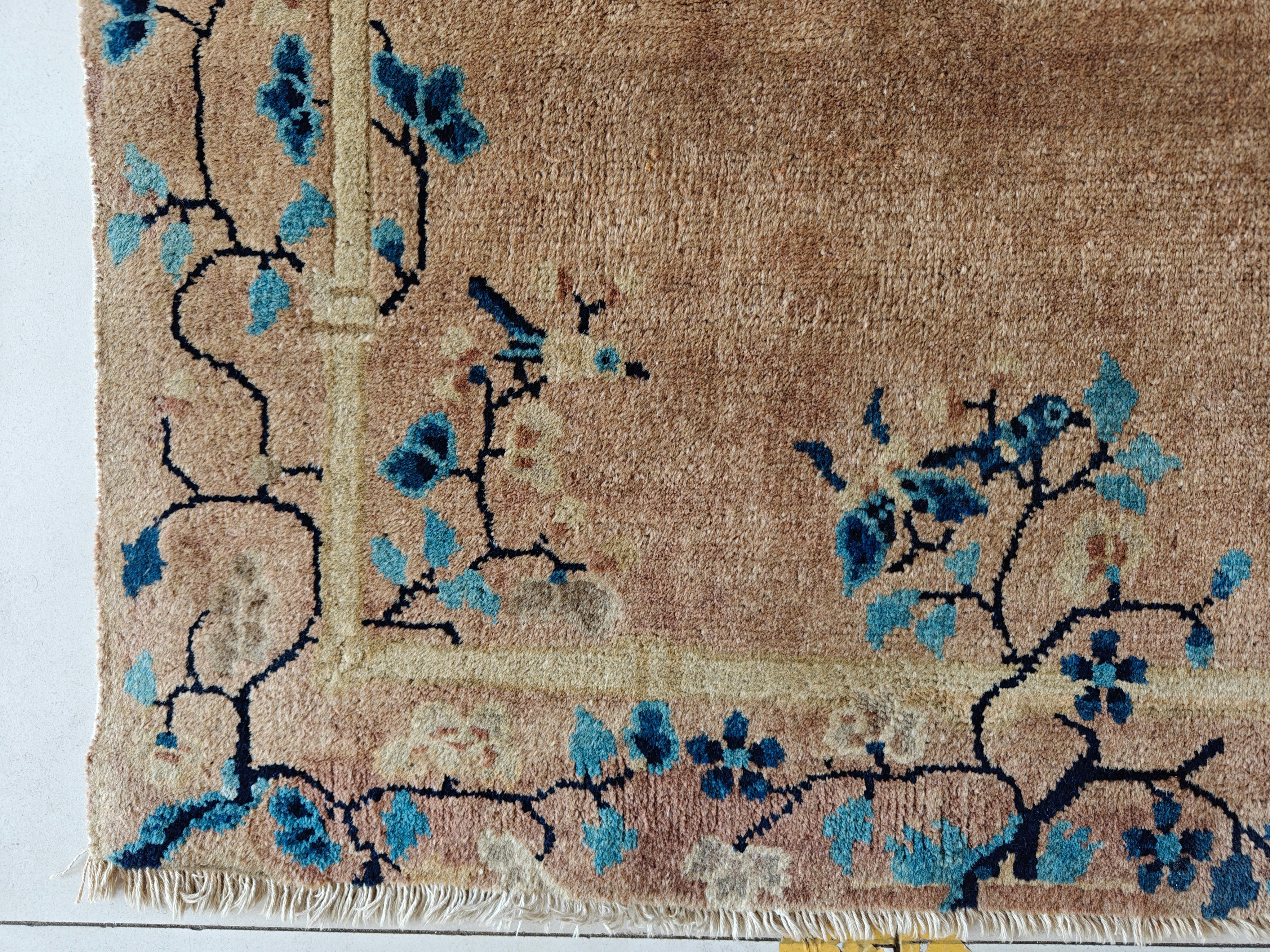 Tapis chinois de Pékin du début du 20ème siècle ( 3' x 5'8
