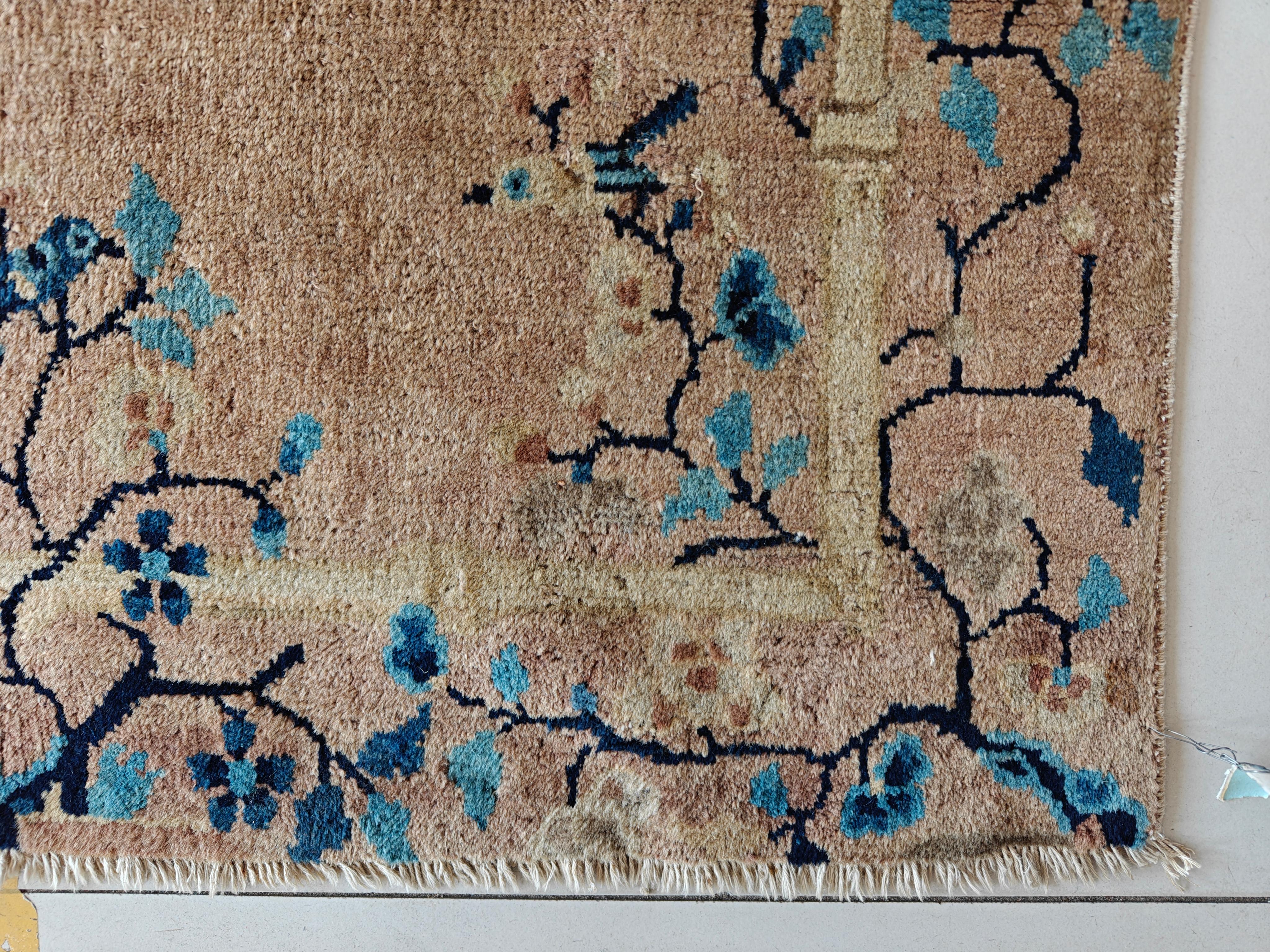 Tapis chinois de Pékin du début du 20ème siècle ( 3' x 5'8