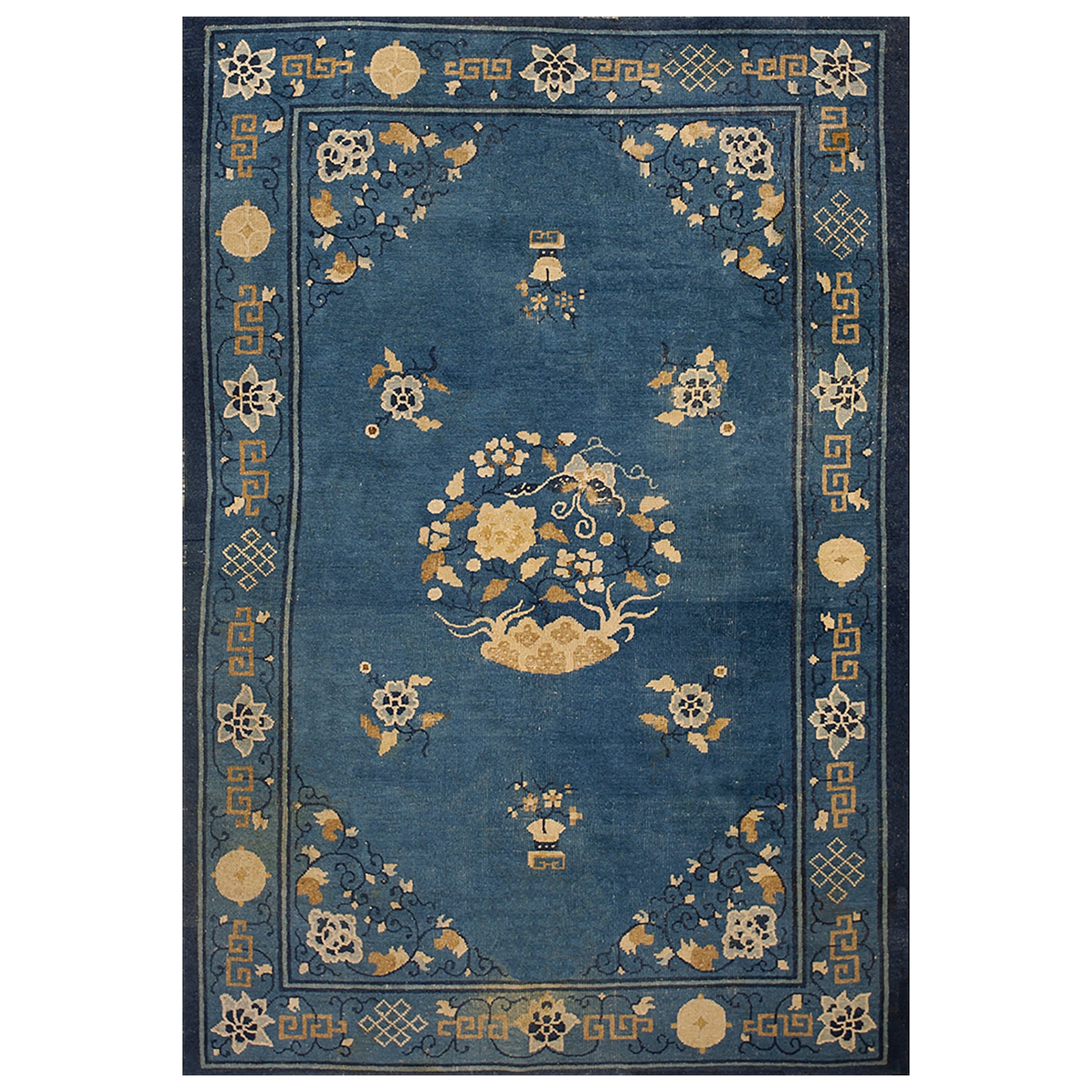Tappeto cinese di Pechino dei primi del Novecento ( 4' x 5'10'' - 122 x 178 ) in vendita