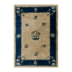 Tapis chinois de Pékin du début du 20e siècle (4'' x 5''9 - 122 x 175)