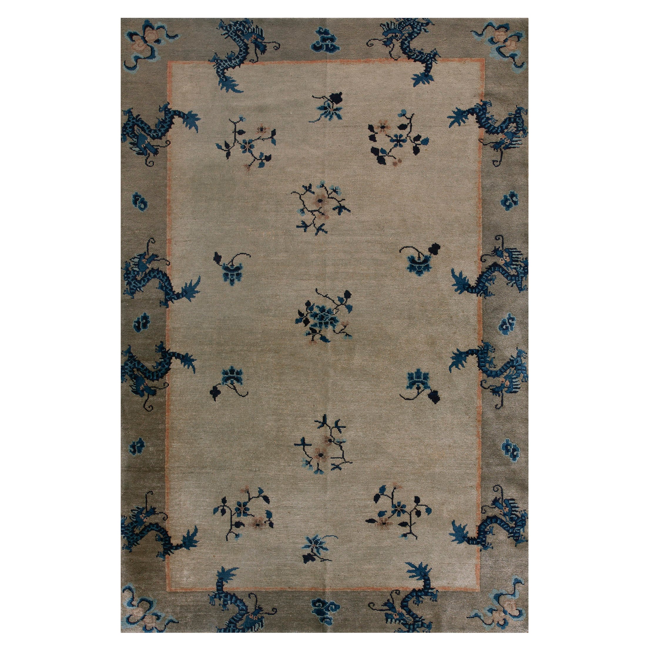 Tapis chinois de Pékin du début du XXe siècle (5' x 7'8"" - 152 x 233 cm)