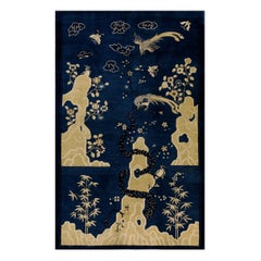 Tapis chinois de Pékin du début du 20e siècle (5,5' x 7' 8"" - 152 x 233 cm)