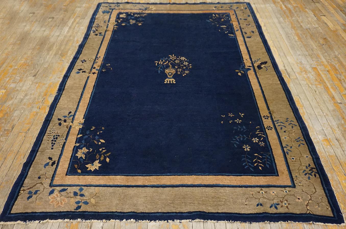 Hand-Knotted Early 20th Century Chinese Peking Carpet ( 6 x 8'7