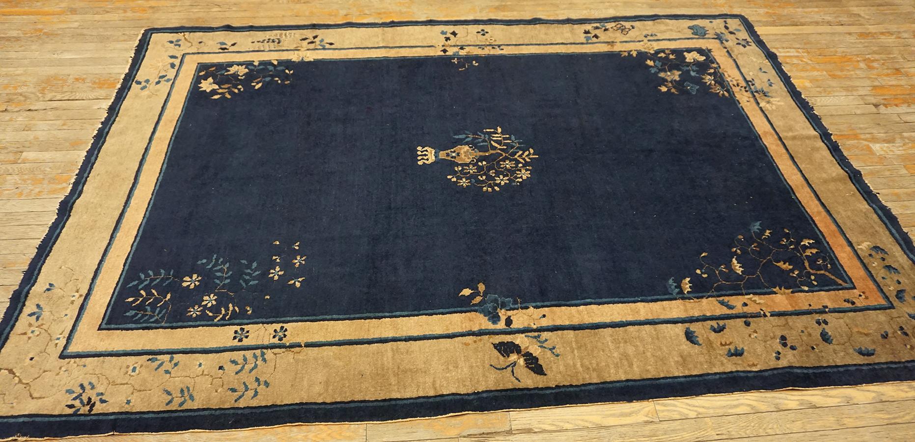 Wool Early 20th Century Chinese Peking Carpet ( 6 x 8'7