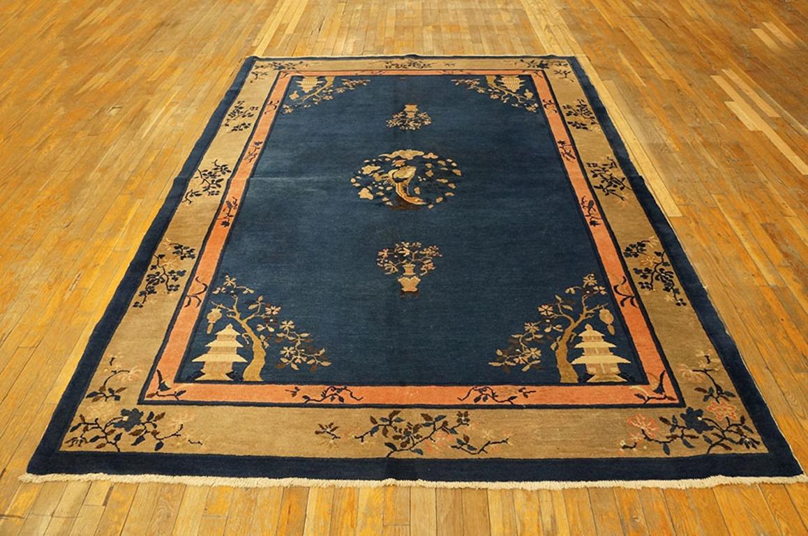 Hand-Knotted Early 20th Century Chinese Peking Carpet ( 6' x 8'9