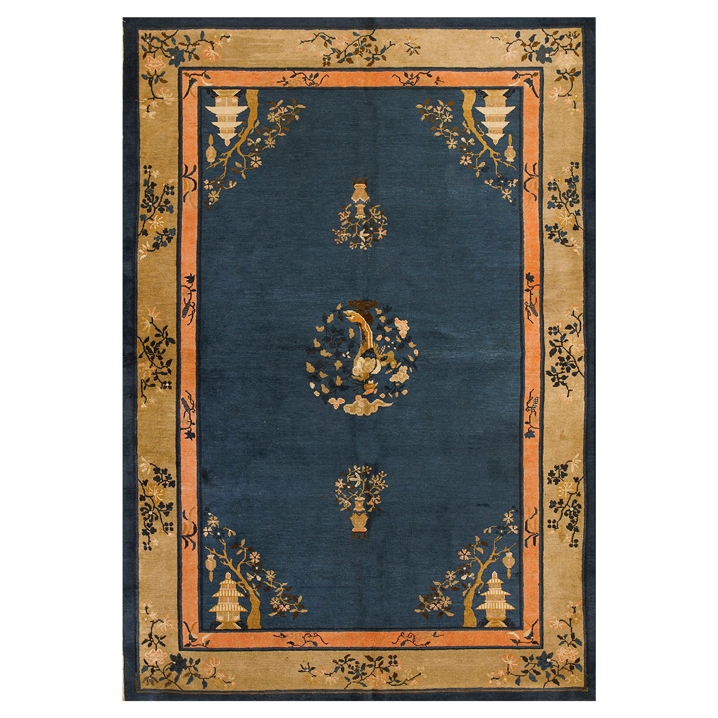 Tapis Pékin du début du 20e siècle (#}6' x 8'9" - 183 x 267 )