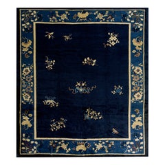 Tapis chinois de Pékin du début du 20ème siècle ( 7'6'' x 8'5'' - 230 x 257 )