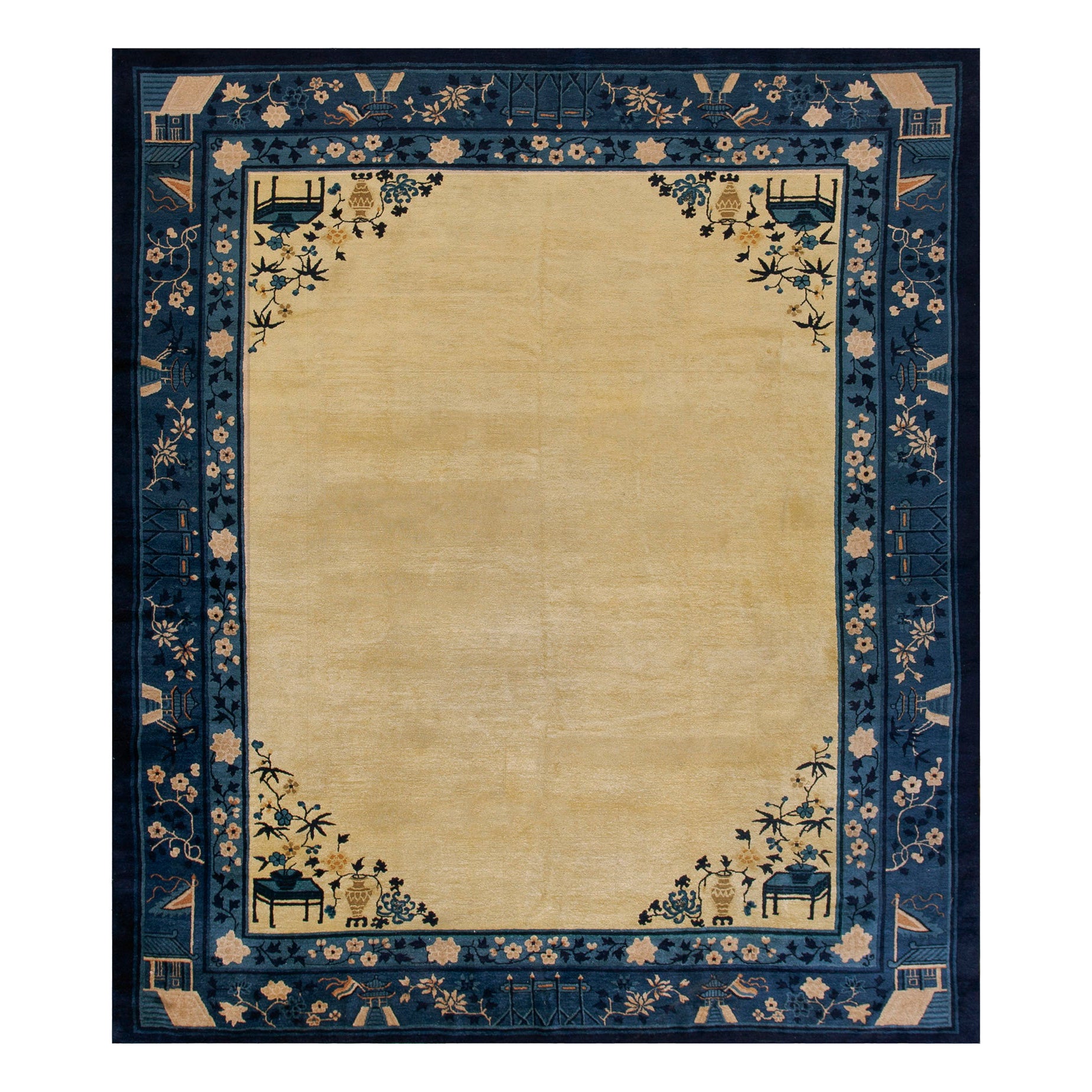 Tapis chinois de Pékin du début du 20ème siècle ( 8' x 9'6'' - 244 x 290 )