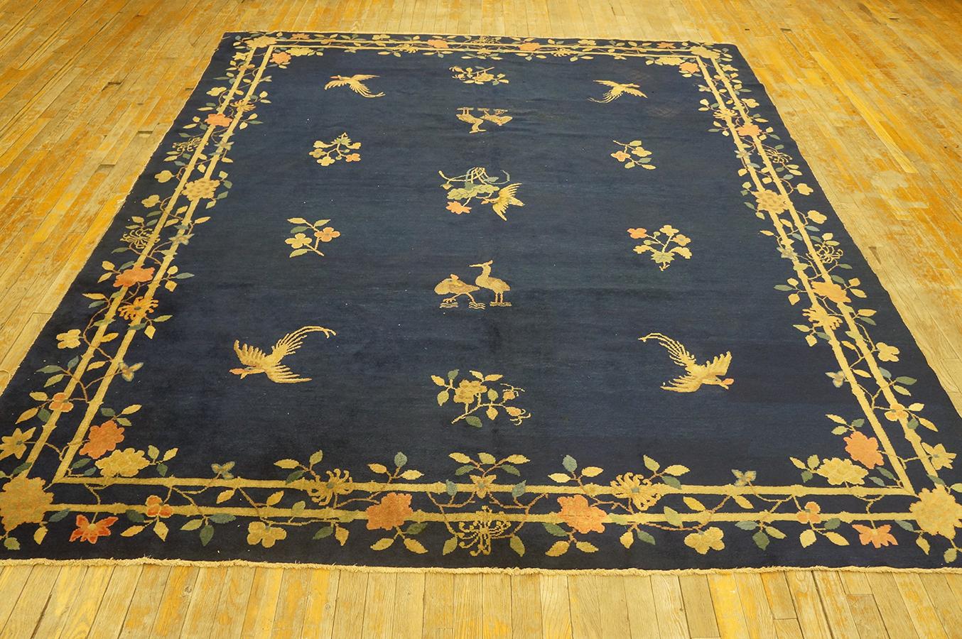 Early 20th Century Chinese Peking Carpet ( 8'1'' x 9'5'' - 246 x 287 ) In Good Condition For Sale In New York, NY
