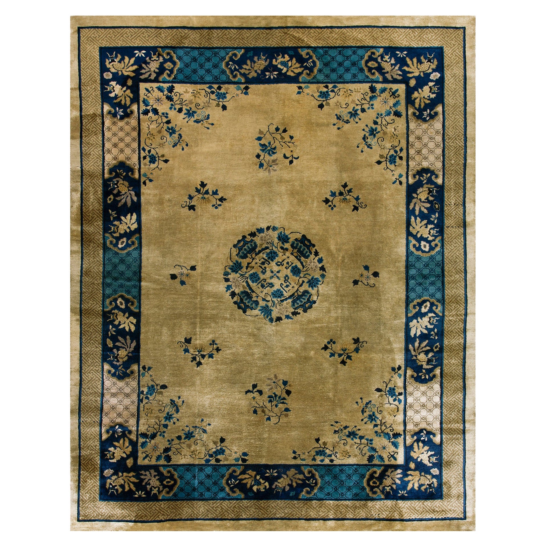 Tapis chinois de Pékin du début du 20ème siècle ( 8'10'' x 11'5'' - 270 x 348 )