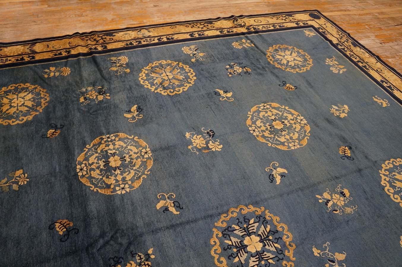 Hand-Knotted Early 20th Century Chinese Peking Carpet ( 8'2