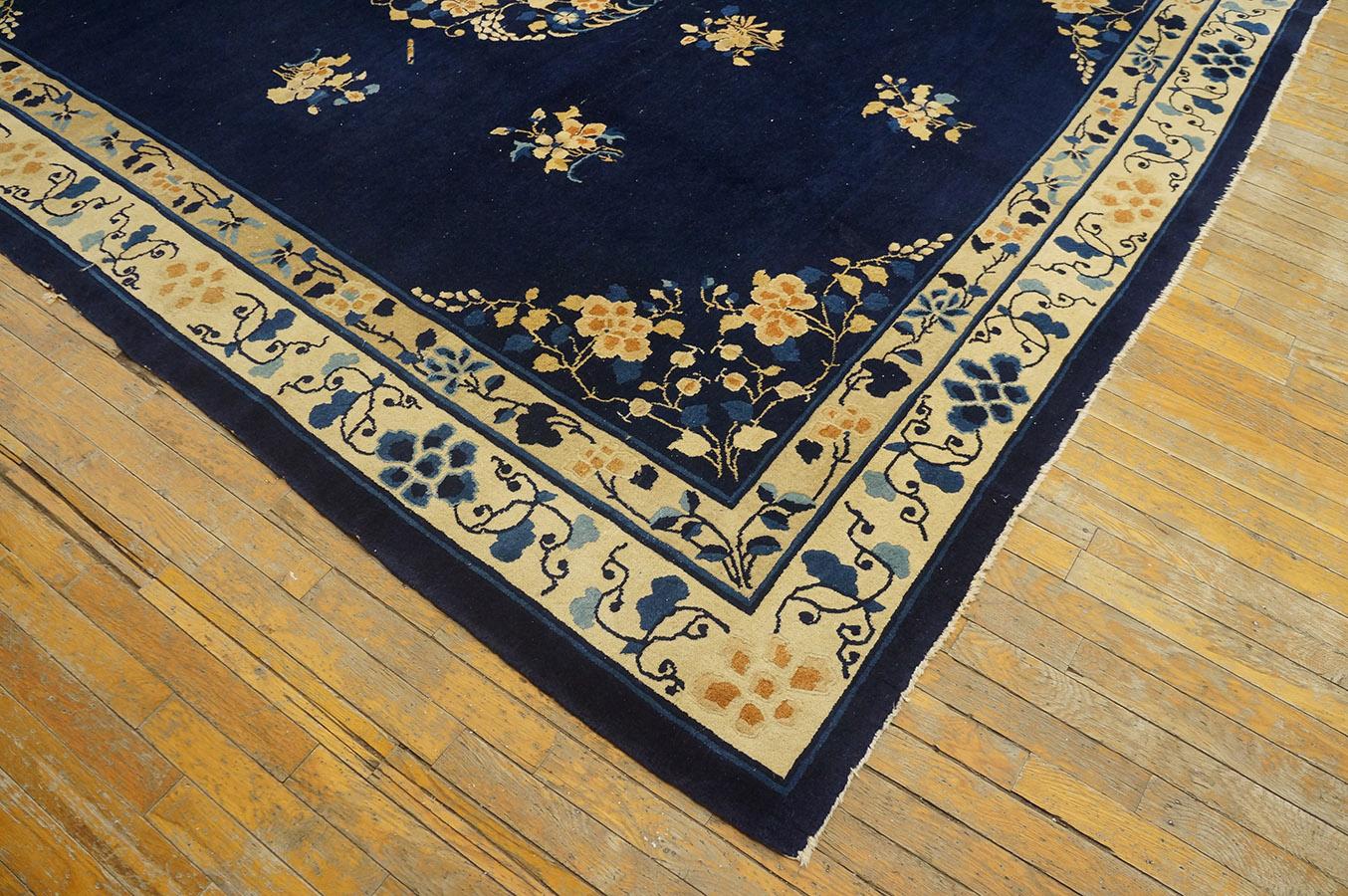 Noué à la main Tapis chinois de Pékin du début du 20ème siècle ( 8'3