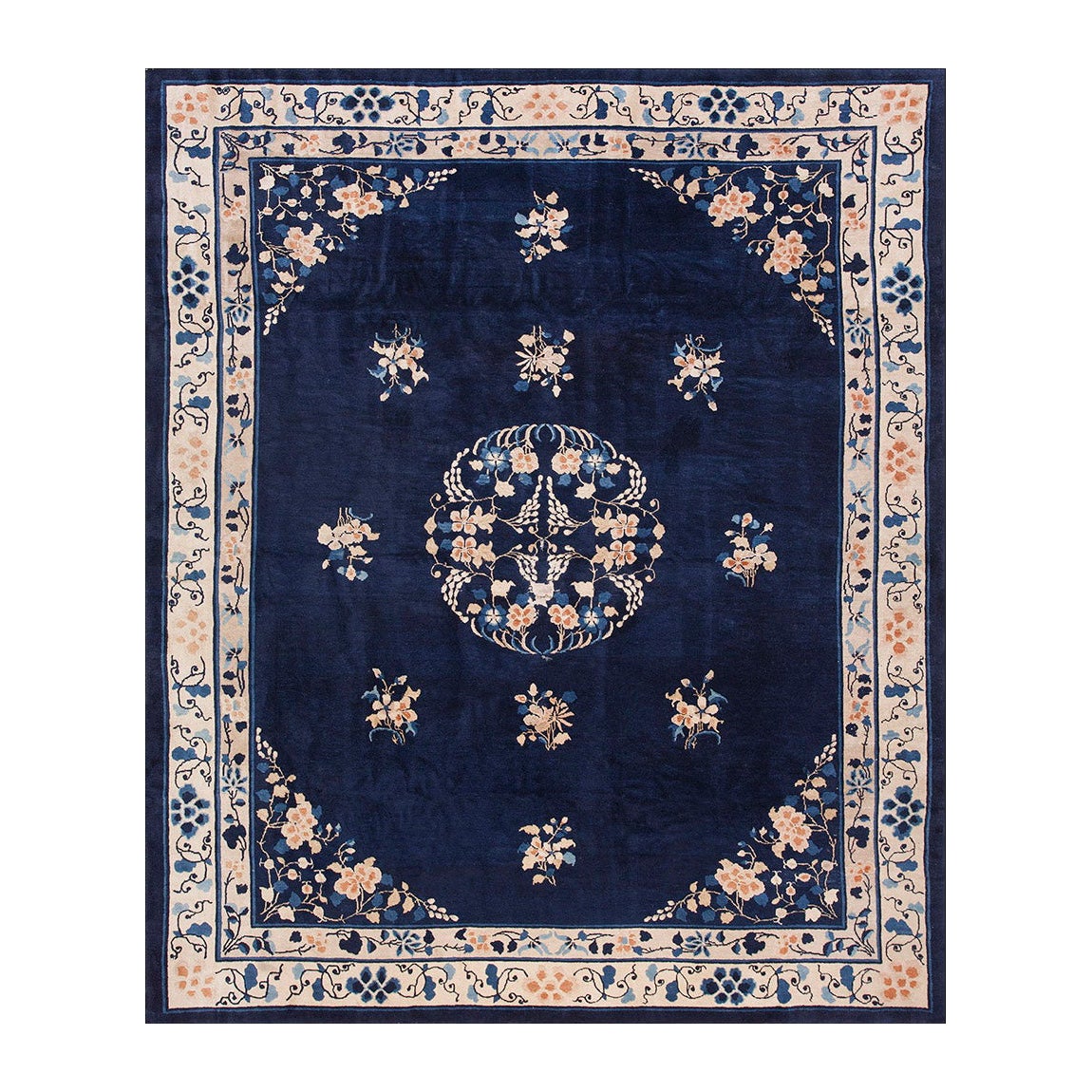 Tapis chinois de Pékin du début du 20ème siècle ( 8'3" x 9'9" - 252 x 297 )