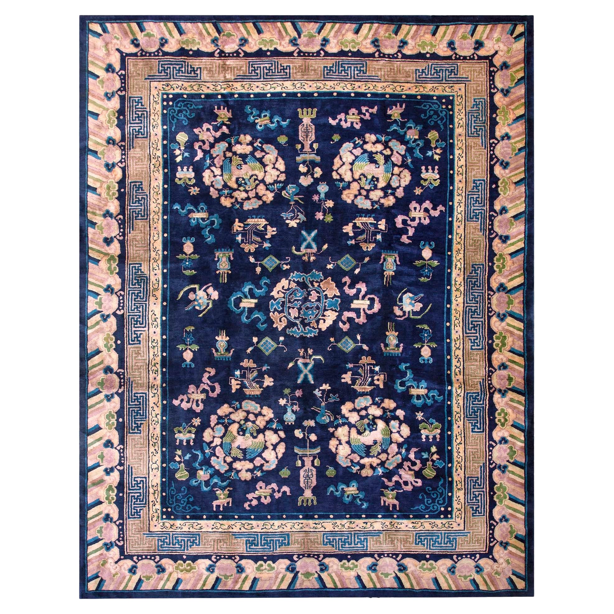 Tapis chinois de Pékin du début du 20ème siècle ( 9' x 11'10" - 275 x 360 )