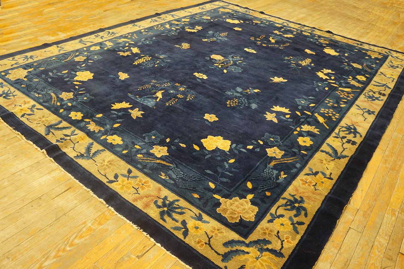 Chinois Tapis chinois de Pékin du début du 20ème siècle ( 9' x 11'6'' - 275 x 350 ) en vente