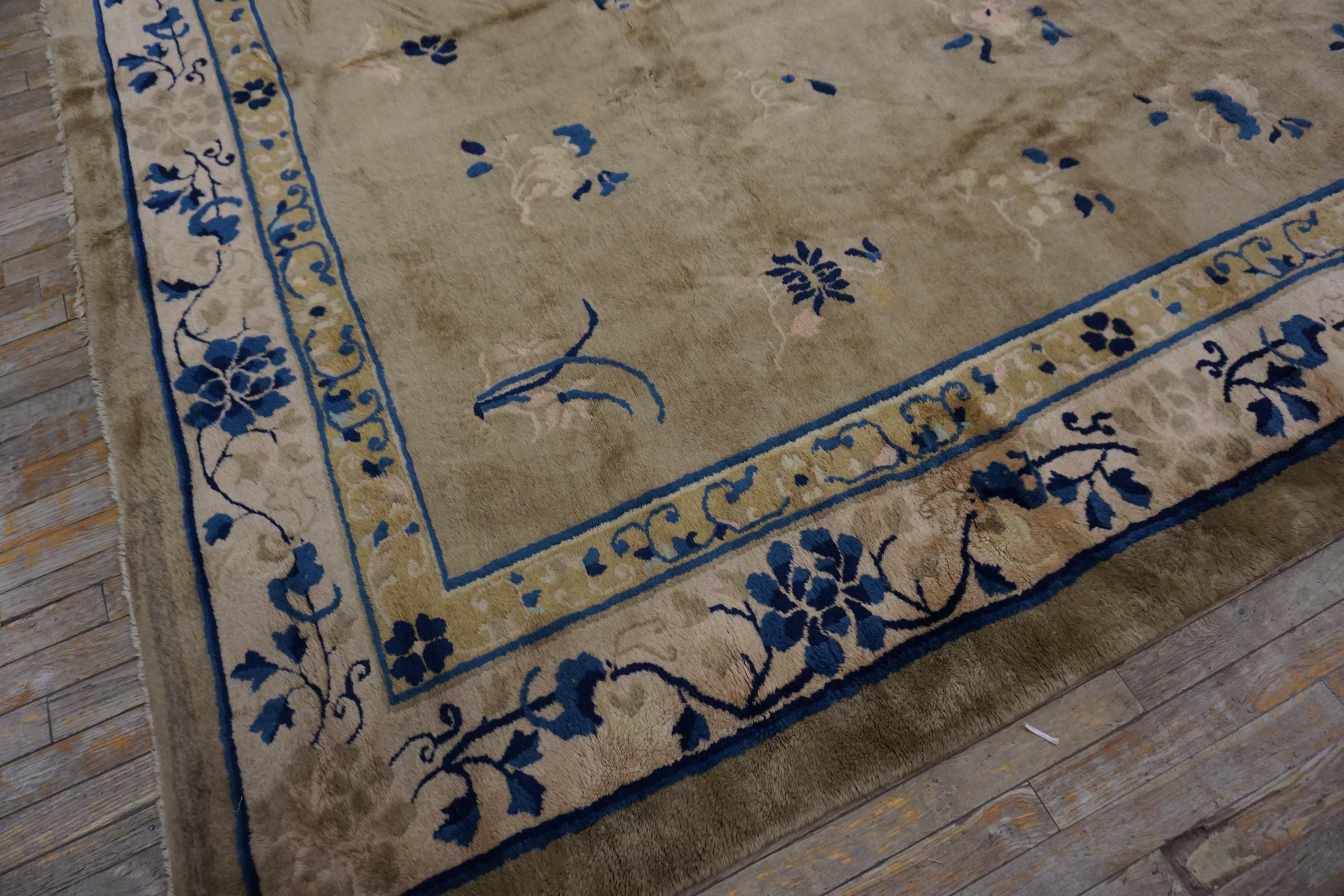 Early 20th Century Chinese Peking Carpet ( 9' x 11'7'' - 275 x 353 ) For Sale 1