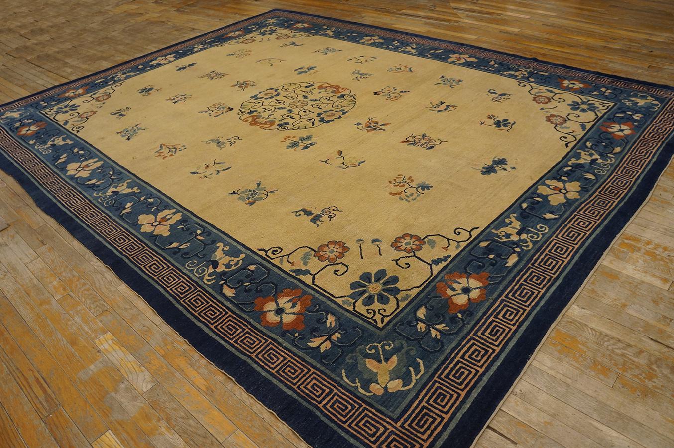 Principios del siglo XX  Alfombra china pekinesa del siglo ( 9' x 11'7'' - 275 x 355 ) Anudado a mano en venta