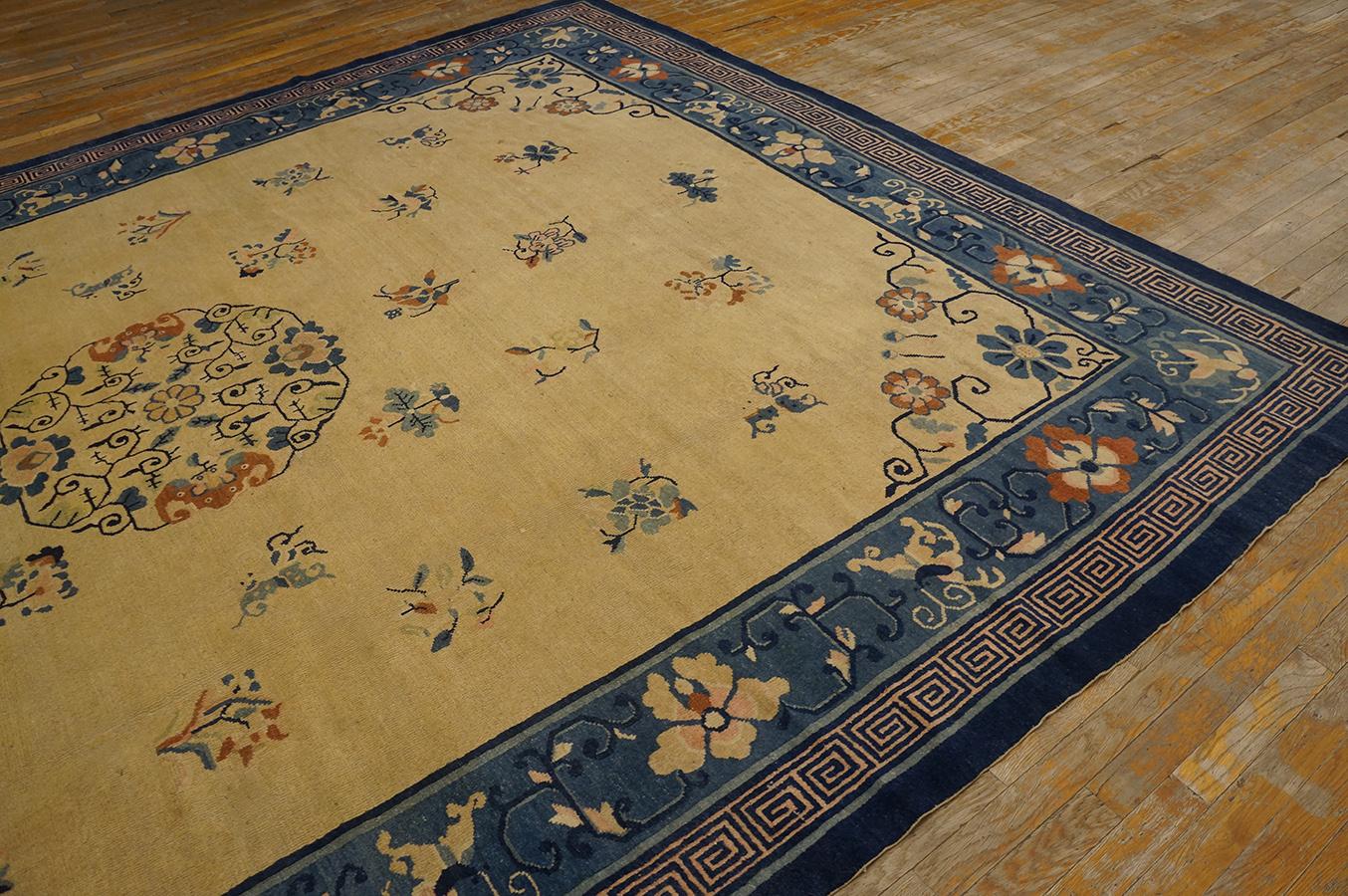 Principios del siglo XX  Alfombra china pekinesa del siglo ( 9' x 11'7'' - 275 x 355 ) Lana en venta