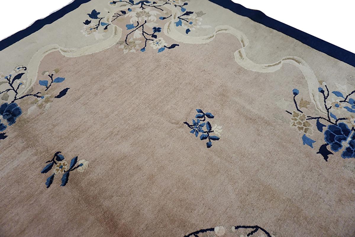 Tapis chinois de Pékin du début du 20ème siècle ( 9' x 11'8