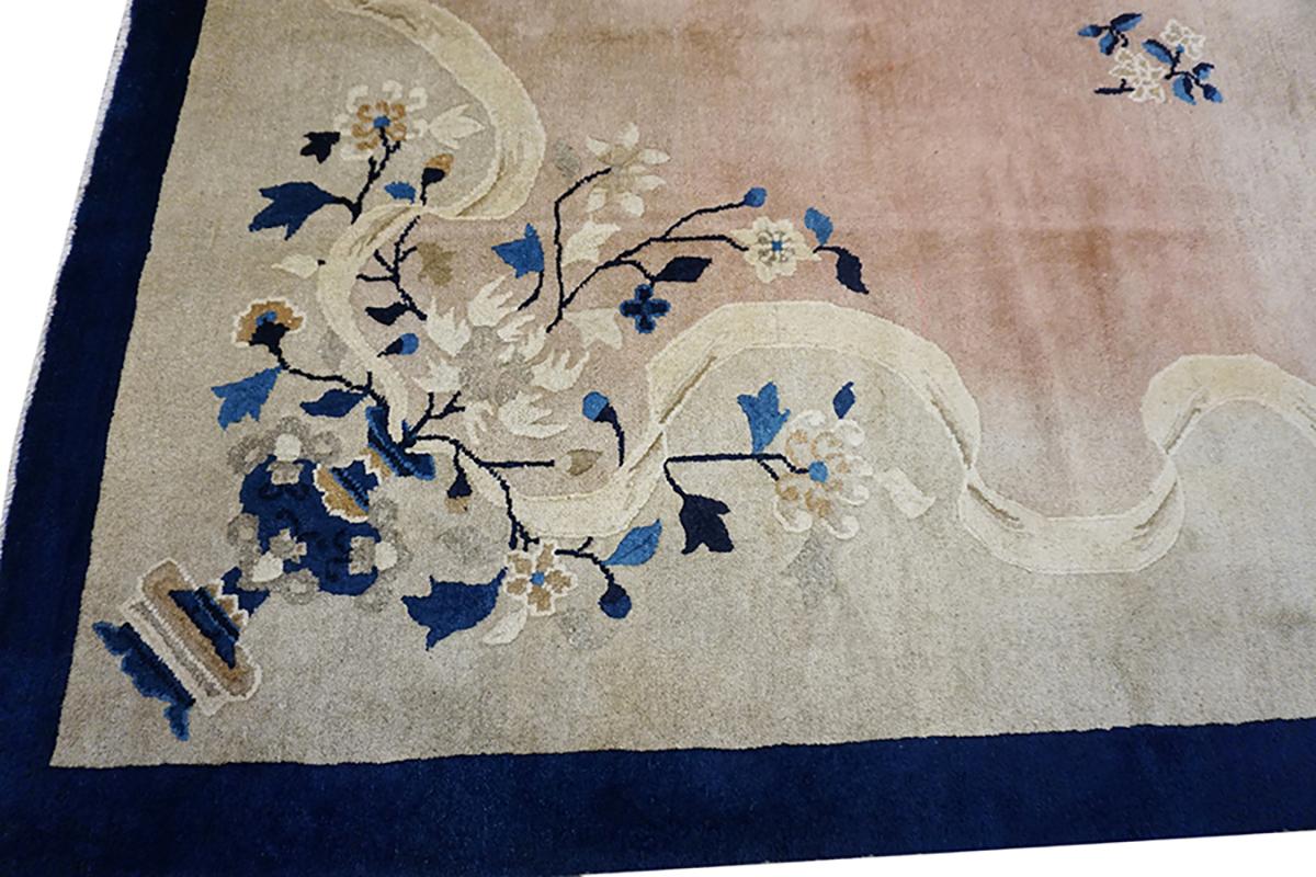 Tapis chinois de Pékin du début du 20ème siècle ( 9' x 11'8
