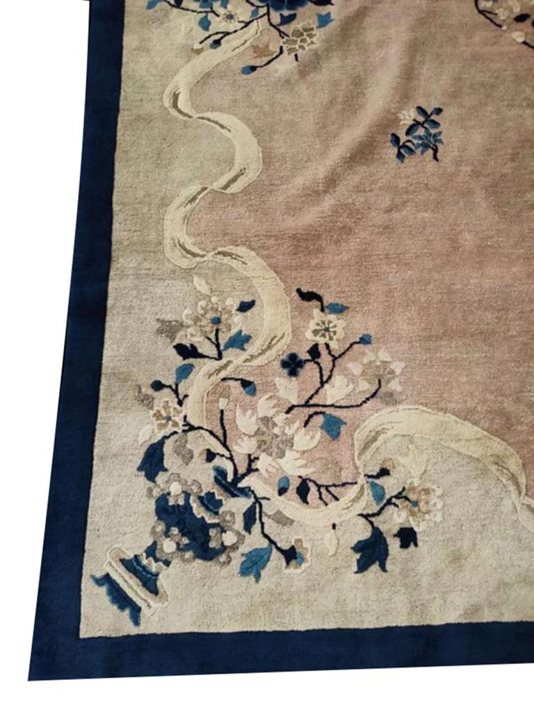 Tapis chinois de Pékin du début du 20ème siècle ( 9' x 11'8