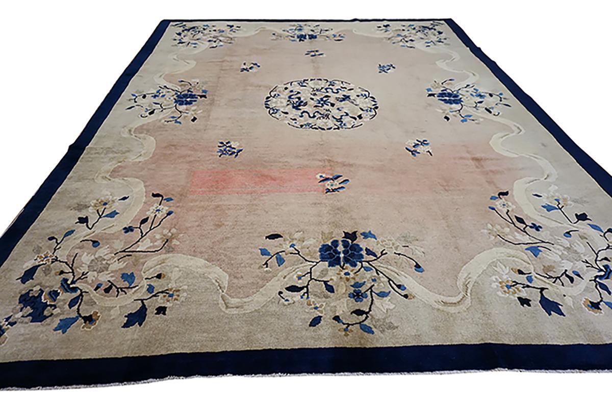 Début du 20ème siècle Tapis chinois de Pékin du début du 20ème siècle ( 9' x 11'8