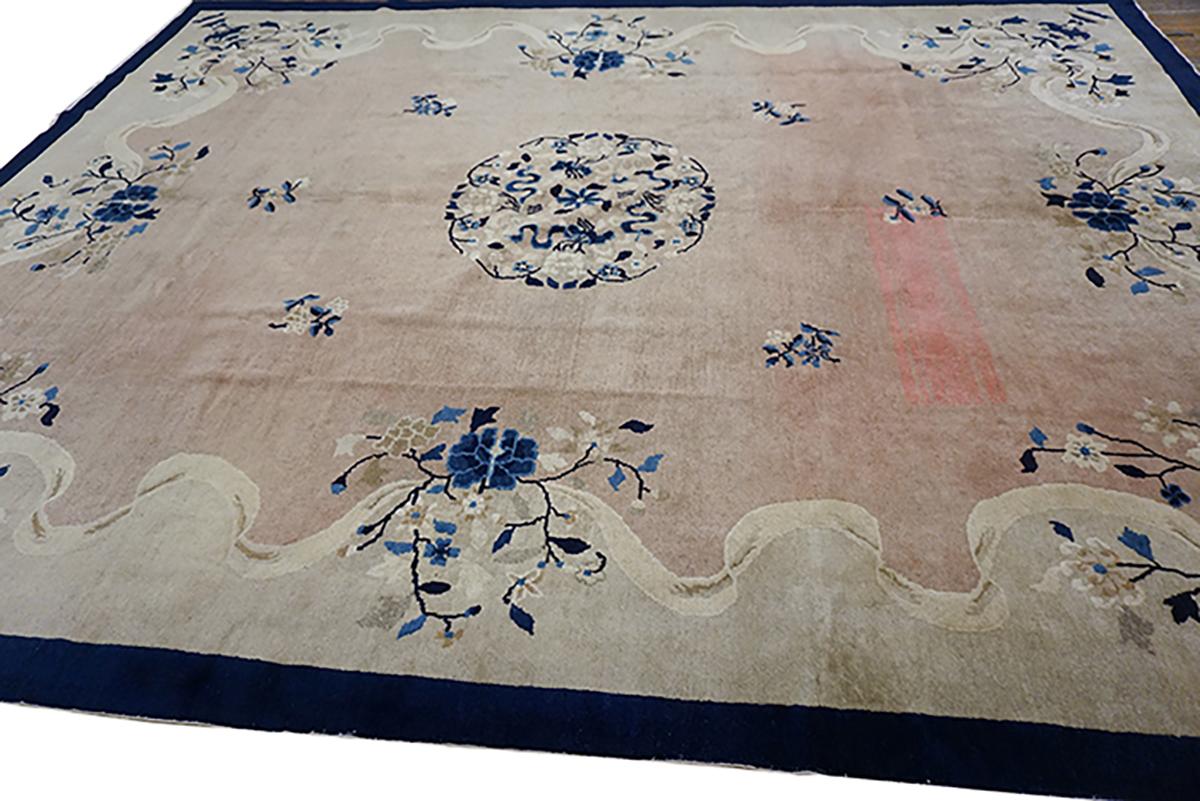 Tapis chinois de Pékin du début du 20ème siècle ( 9' x 11'8