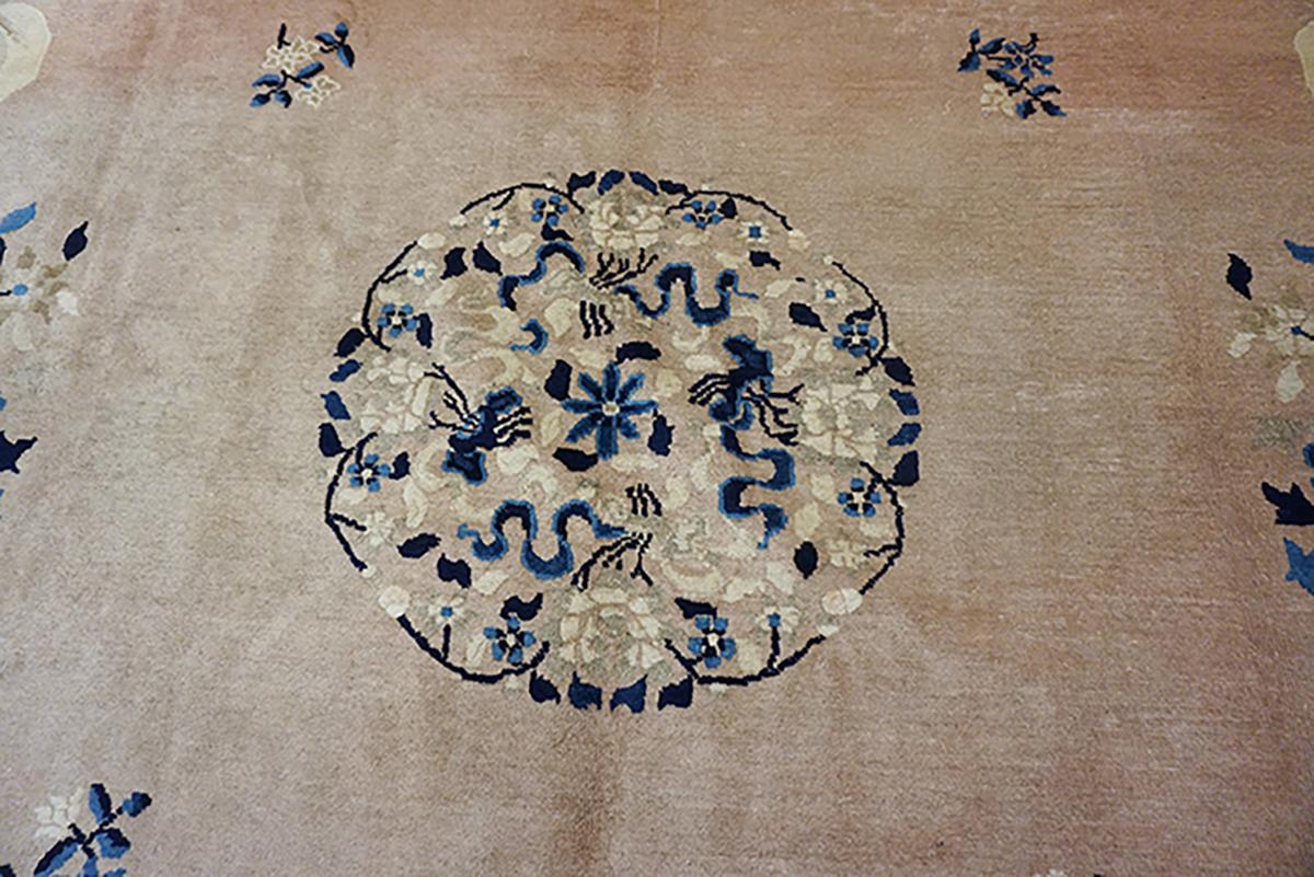 Tapis chinois de Pékin du début du 20ème siècle ( 9' x 11'8