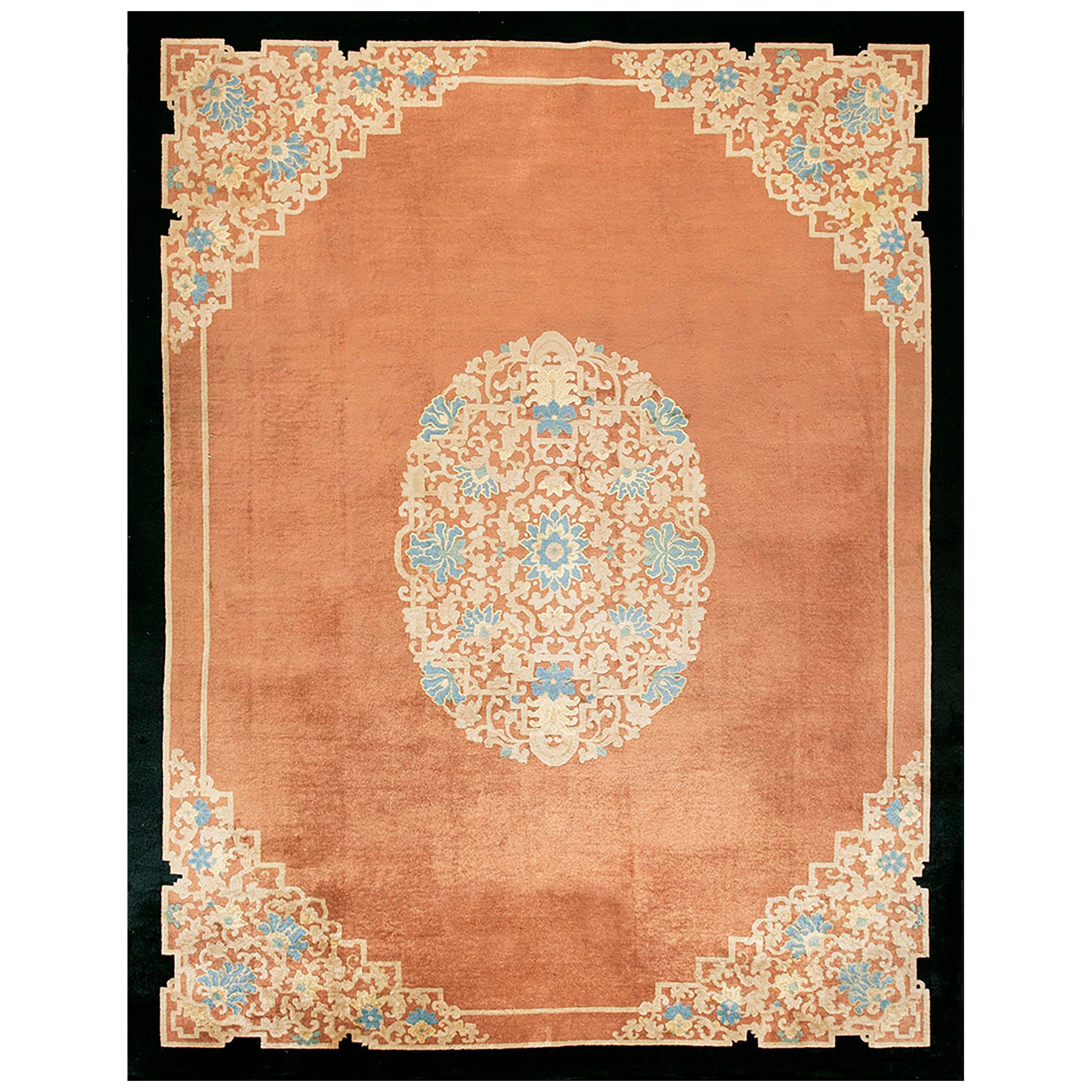 Tapis chinois de Pékin du début du 20ème siècle ( 9' x 11'8'' - 275 x 355 )
