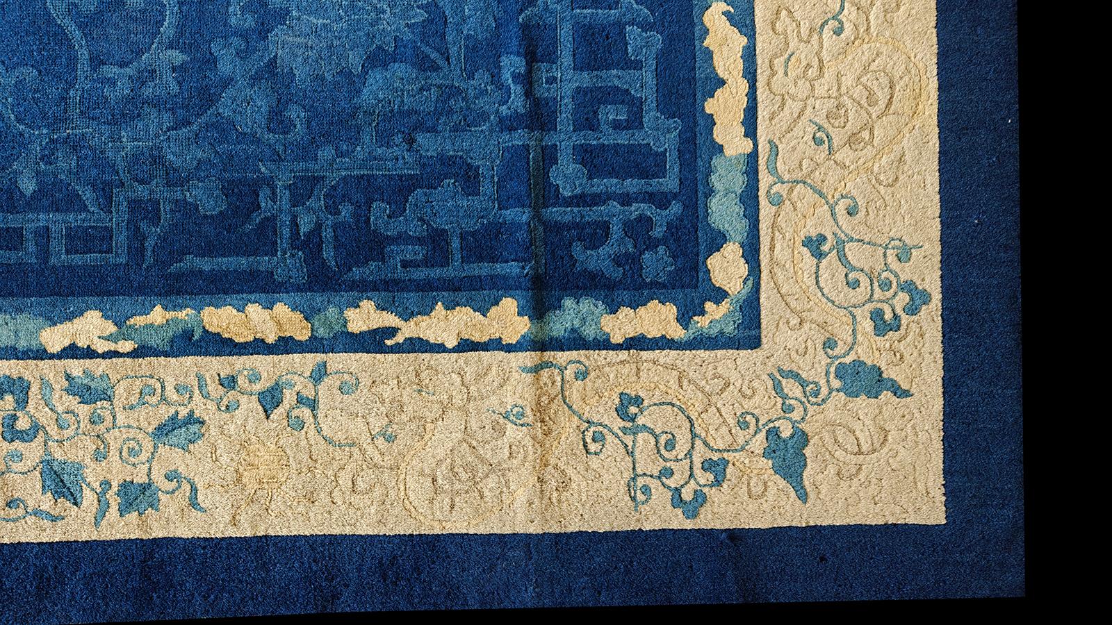 Tapis chinois de Pékin du début du 20ème siècle ( 9' x 11'9