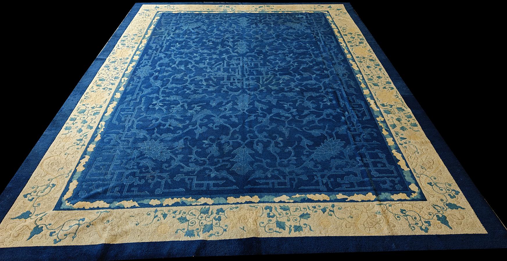 20ième siècle Tapis chinois de Pékin du début du 20ème siècle ( 9' x 11'9